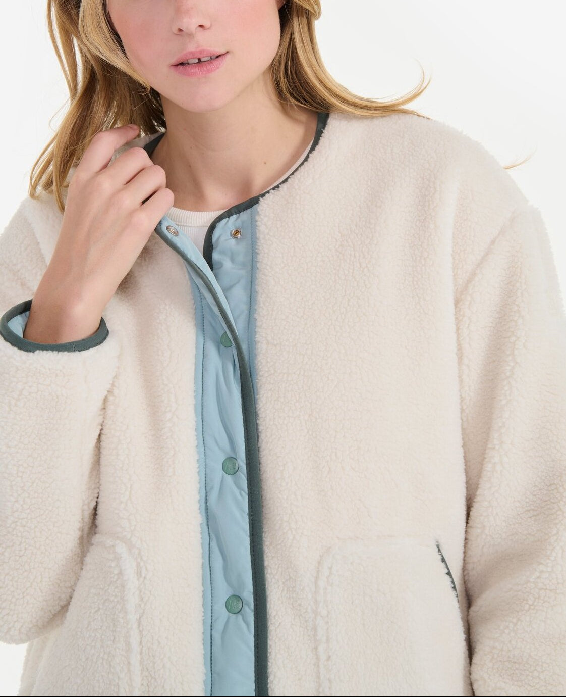 Veste en sherpa réversible Femme Aigle