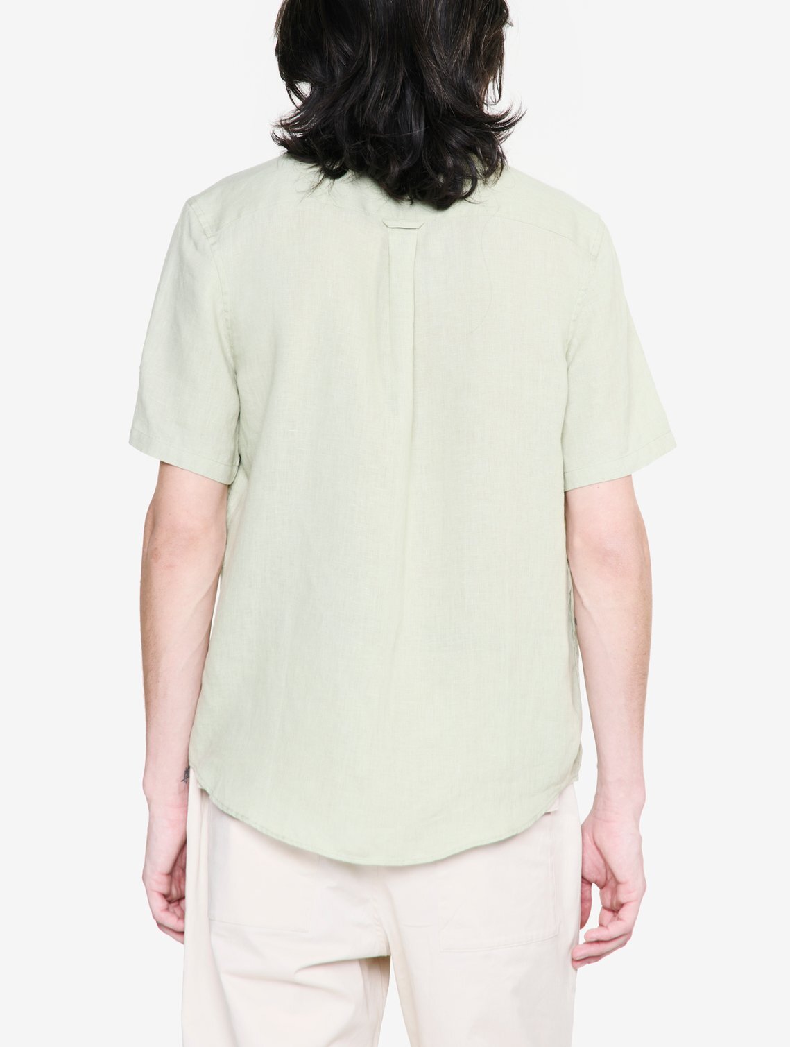 Chemise en lin avec manches courtes Aigle