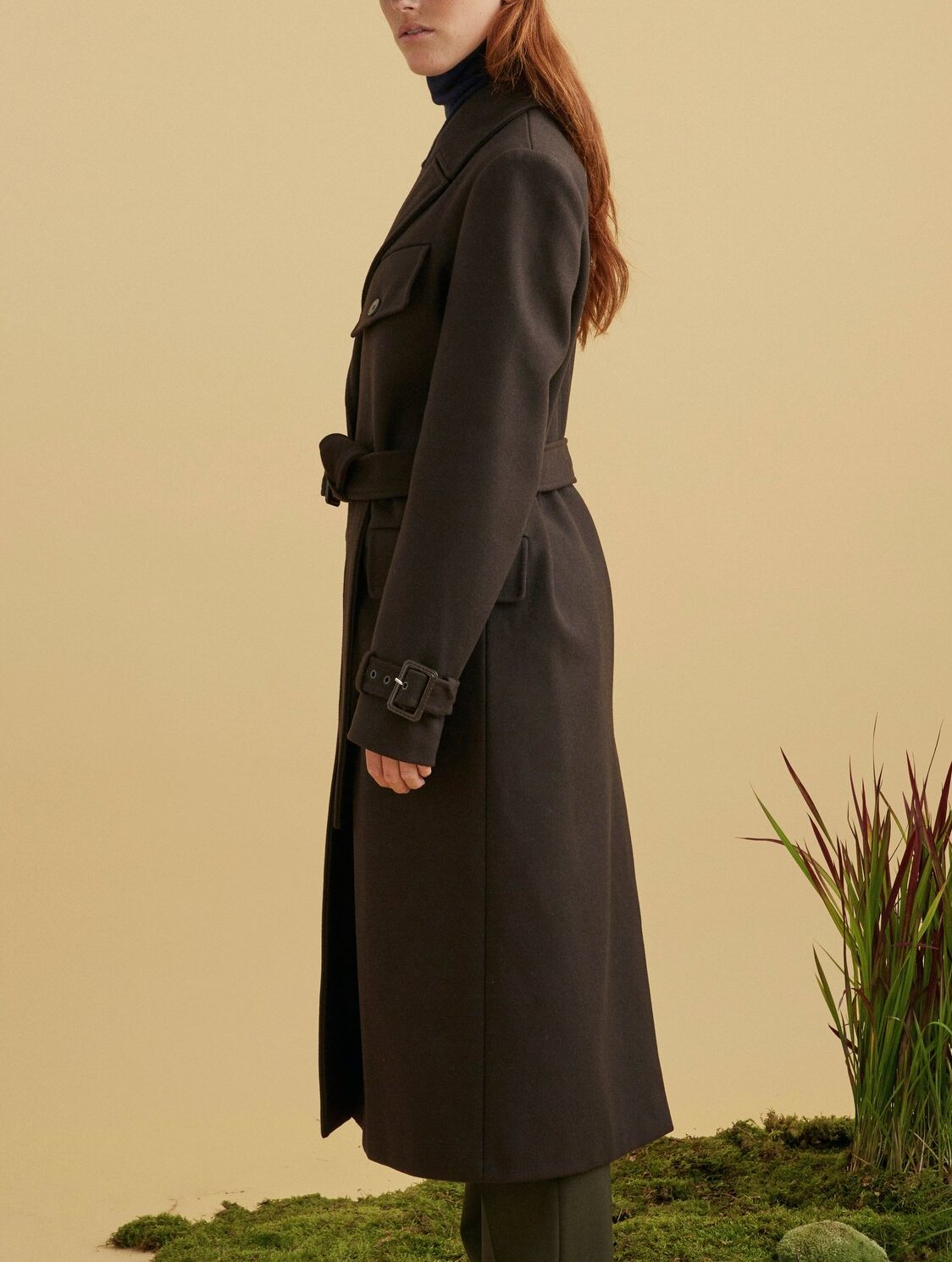 Manteau croisé en lainage Aigle