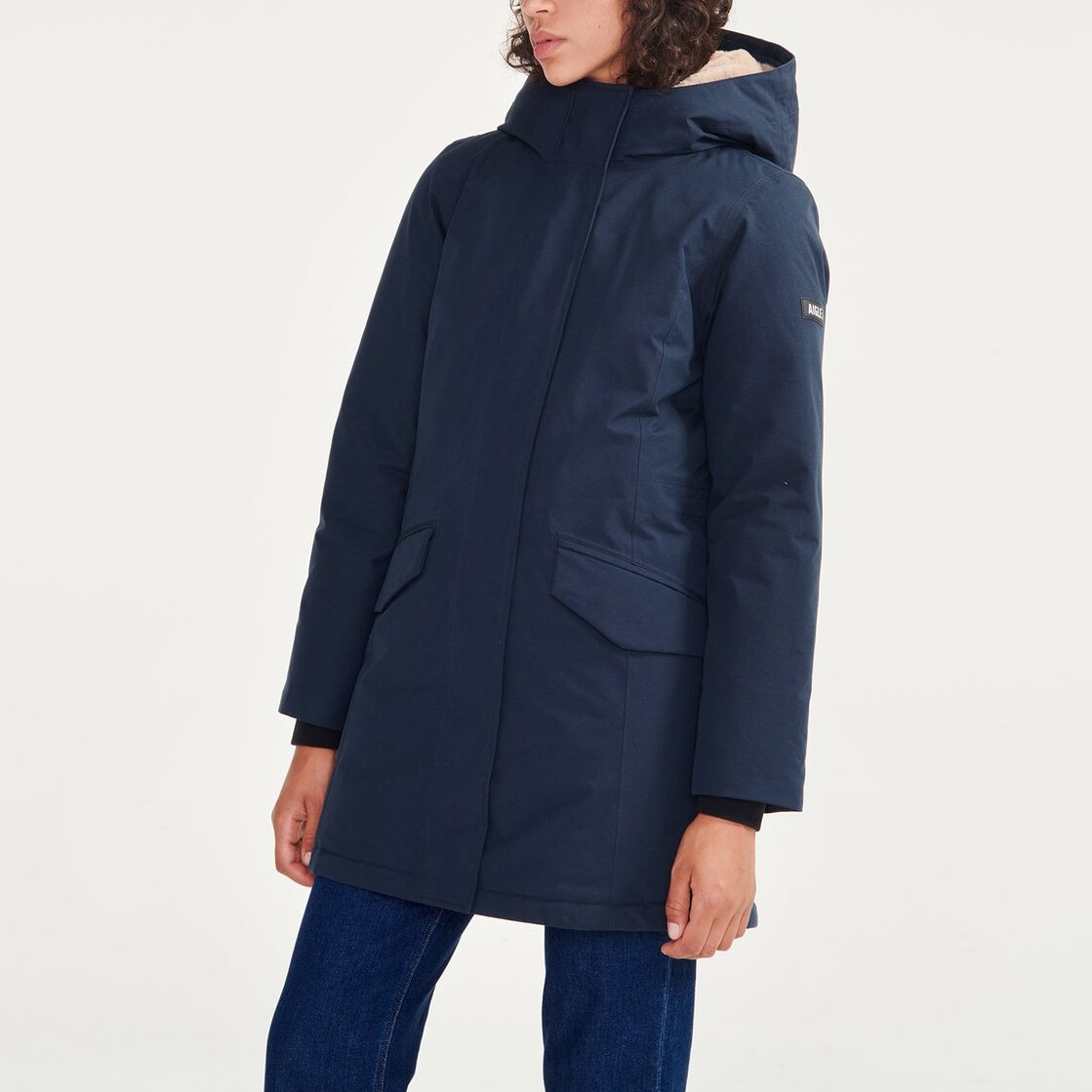 Parka très chaude mi-longue et ajustée GORE-TEX Femme Aigle