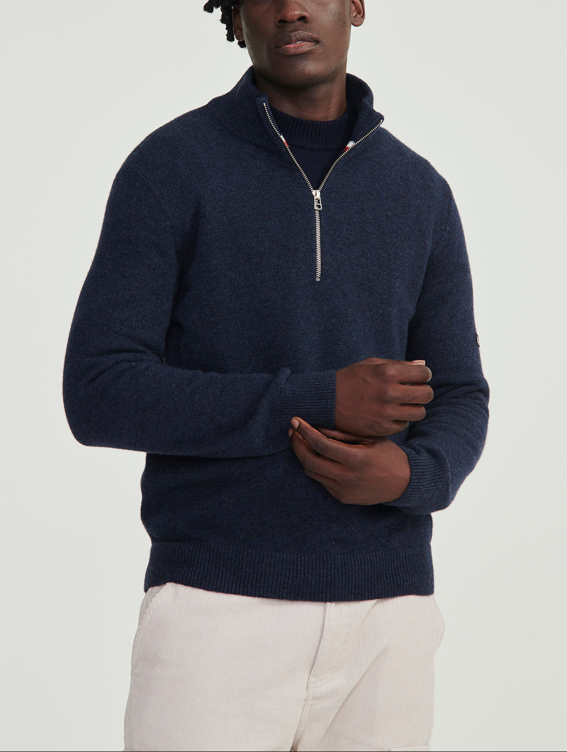Pull à col montant demi-zip Homme Aigle
