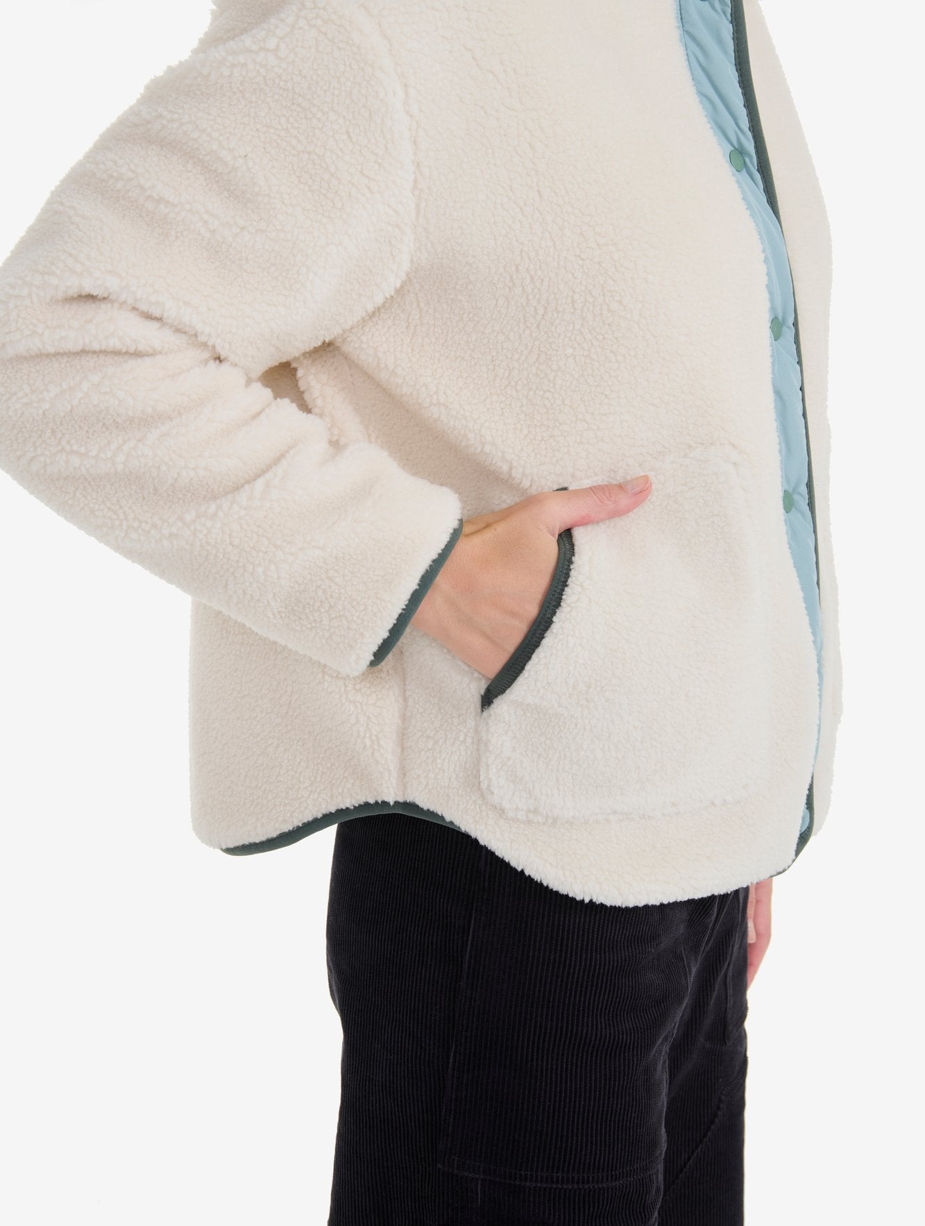 Veste en sherpa réversible Femme Aigle