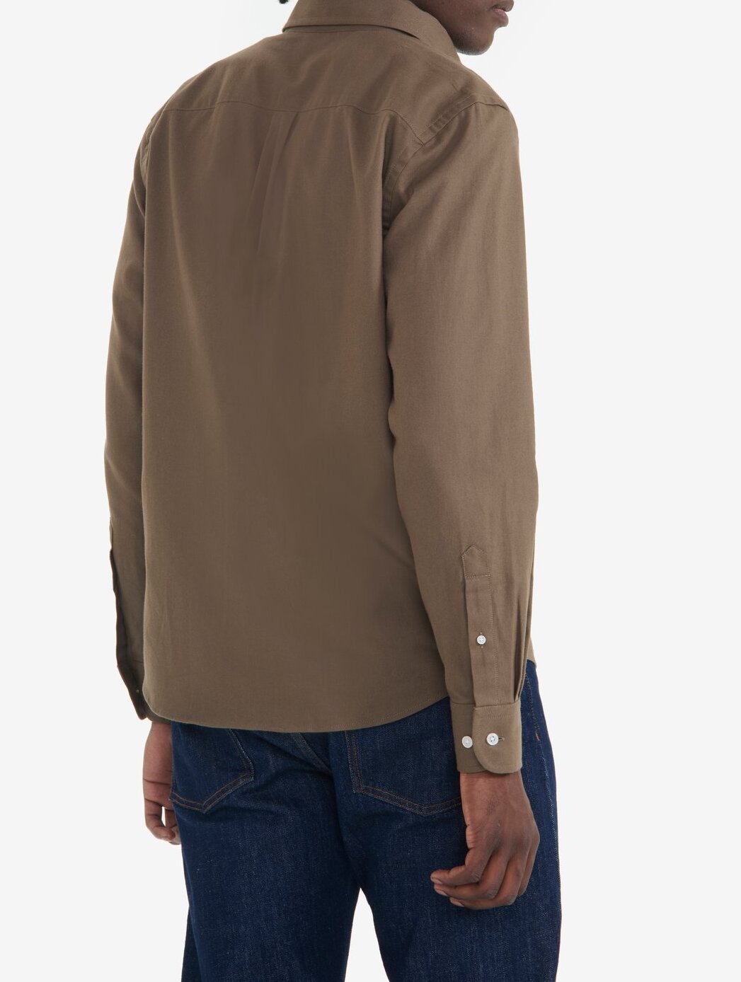 Chemise coton flanelle à manches longues Homme Aigle