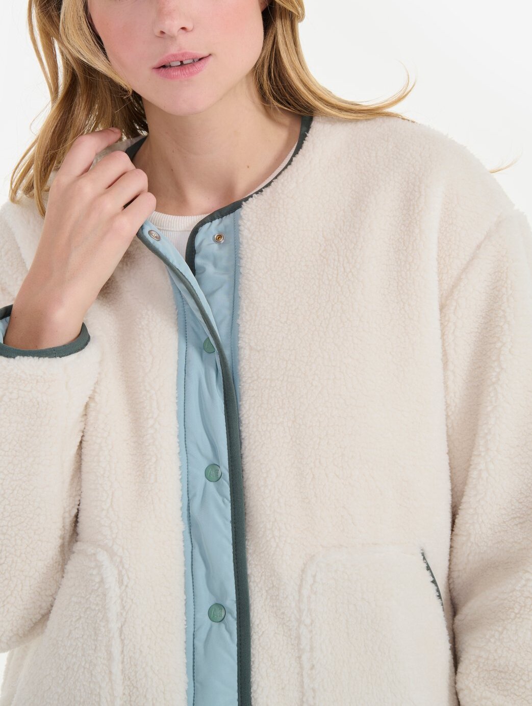 Veste en sherpa réversible Femme Aigle