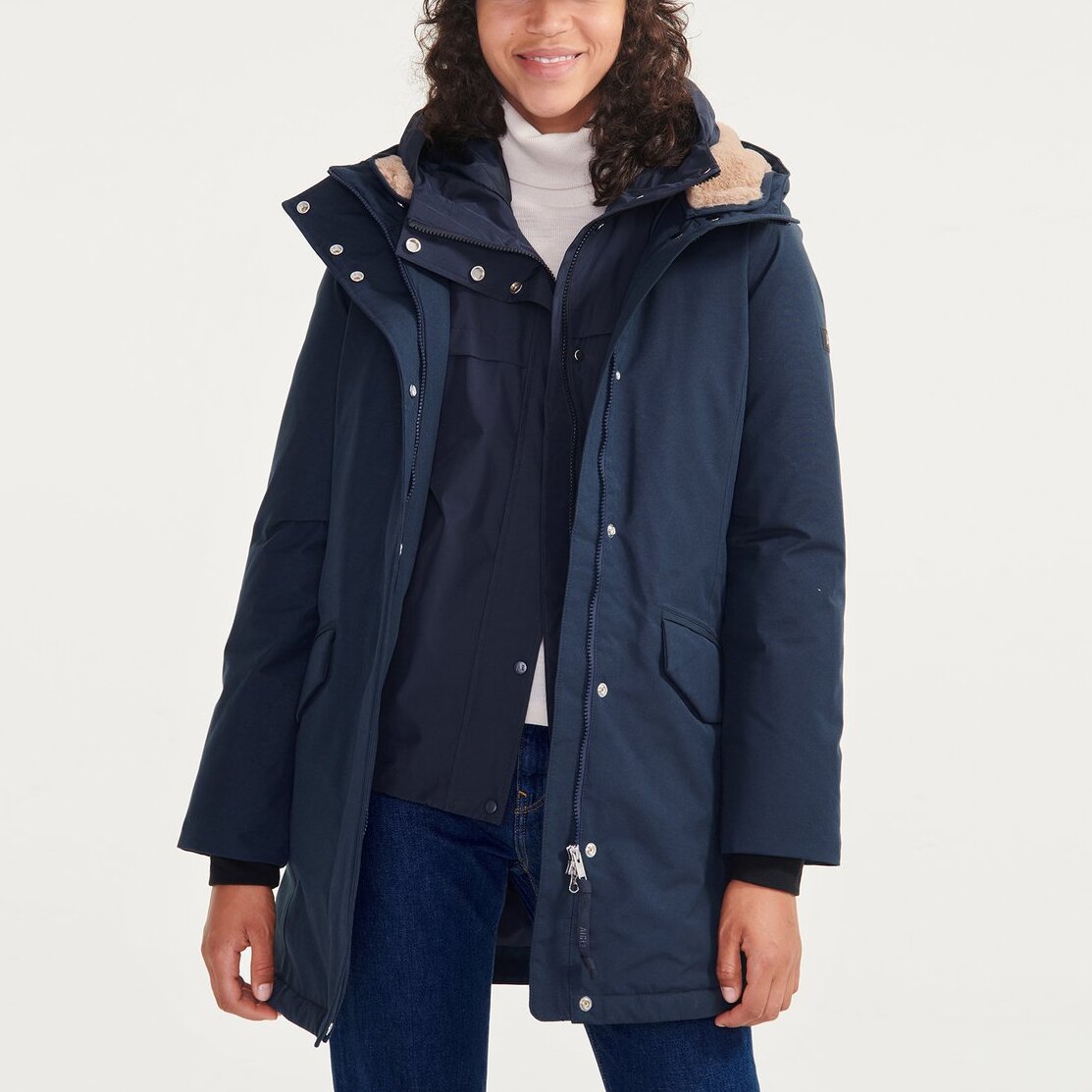 Parka très chaude mi-longue et ajustée GORE-TEX Femme Aigle