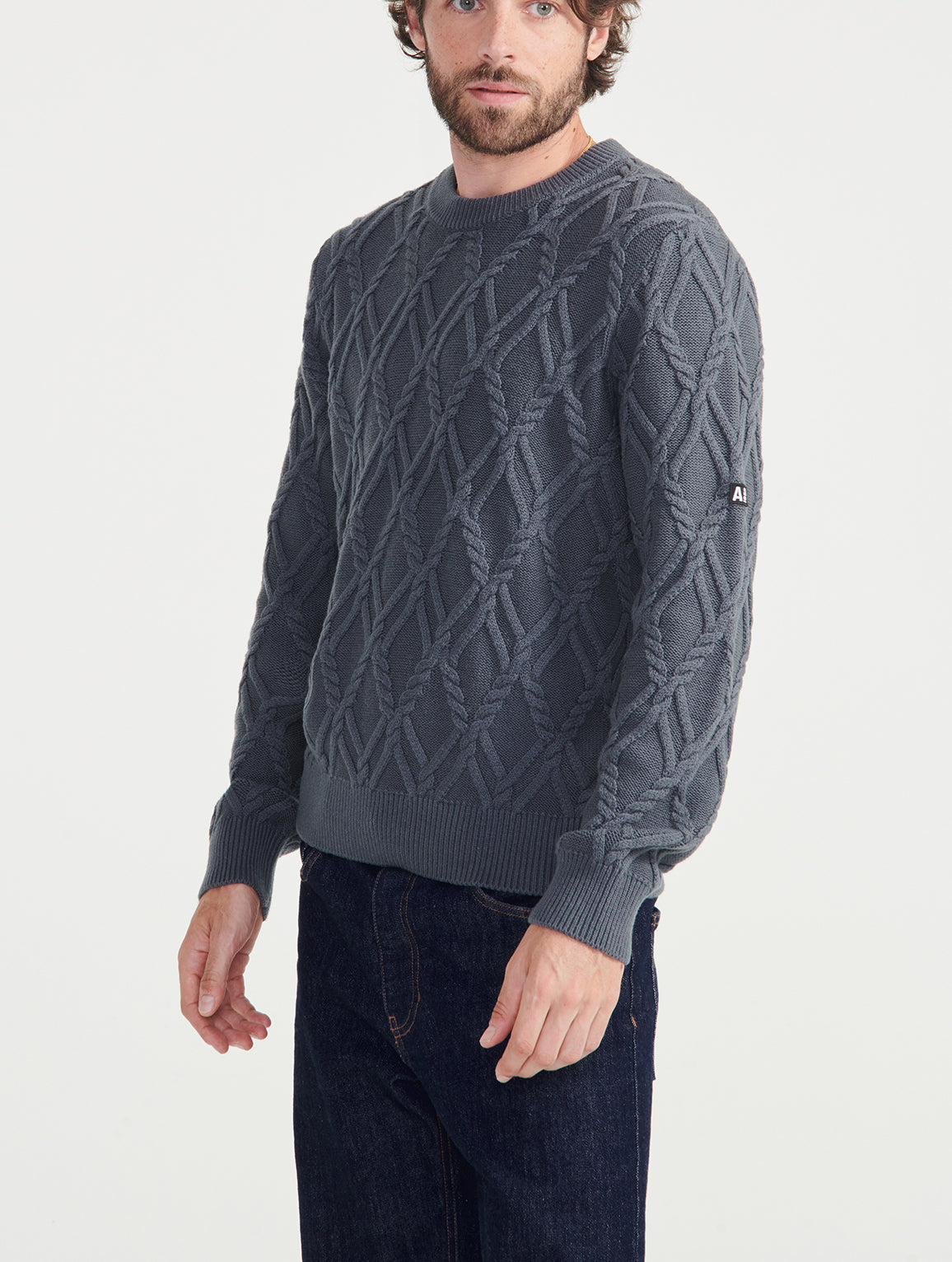 Pull col rond torsadé Aigle