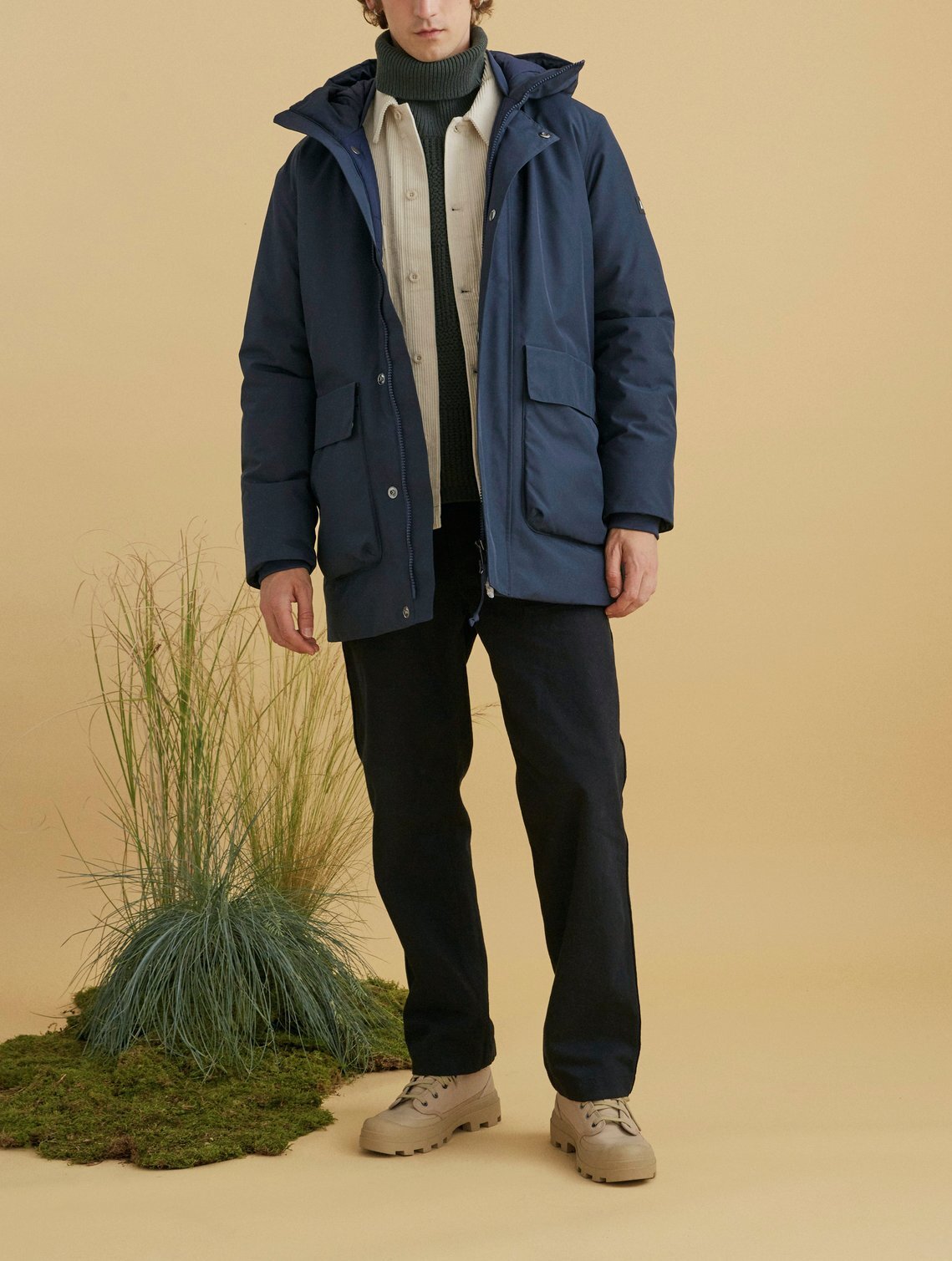 Parka longue GORE-TEX ouate Dupont Sorona® à capuche Homme Aigle