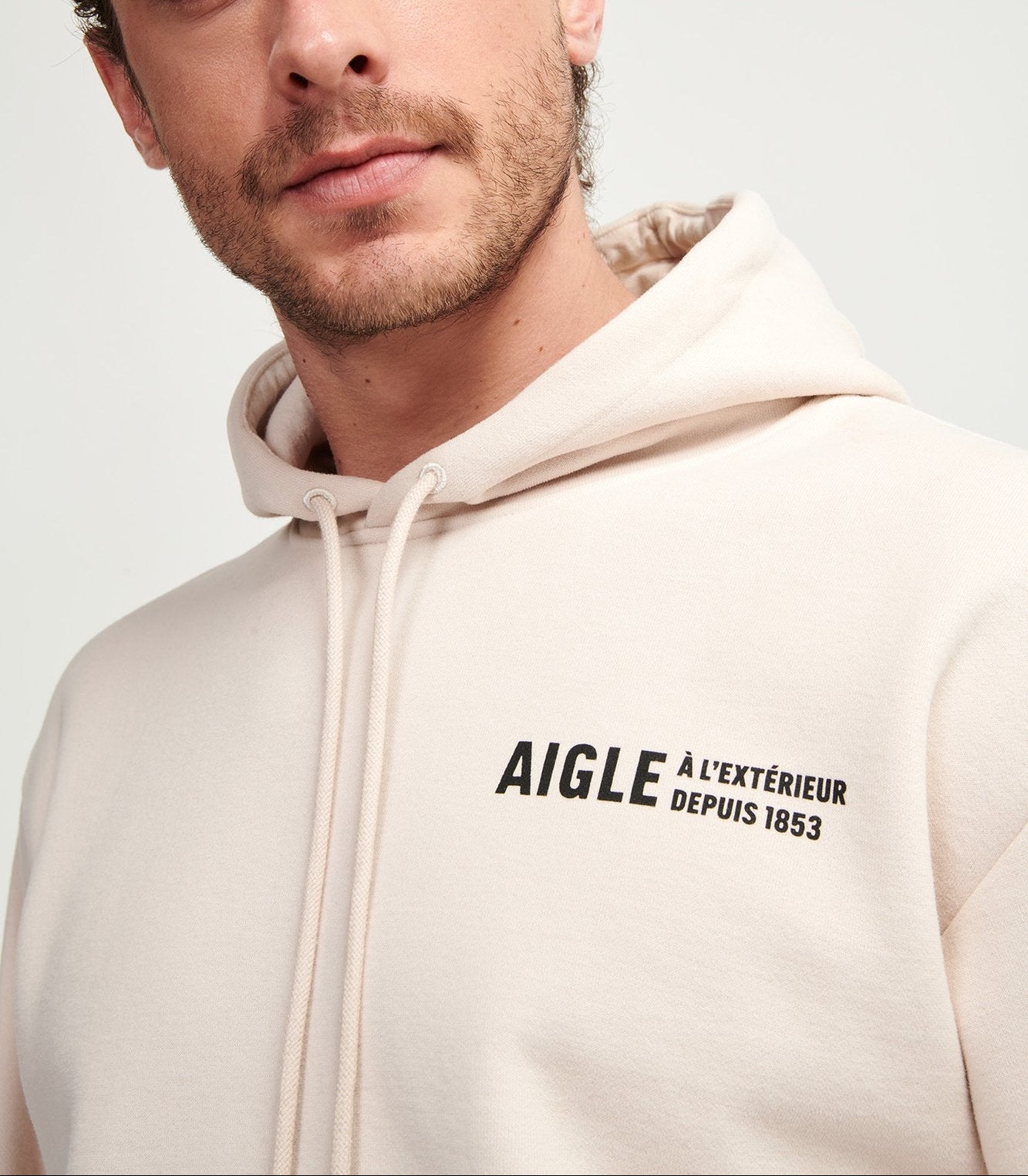 Sweatshirt brossé à capuche Aigle