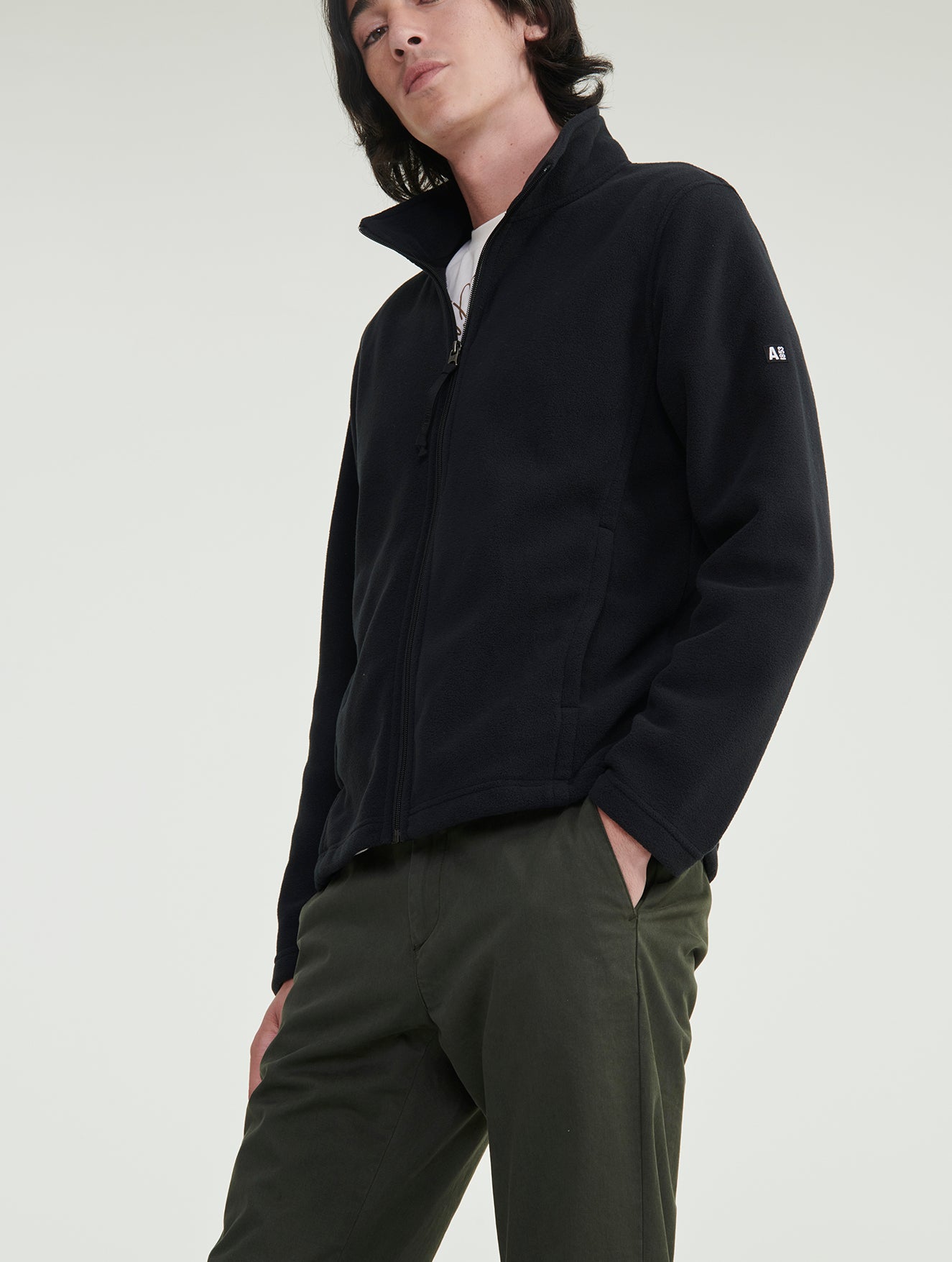 Polaire microfibre à fermeture éclair Aigle