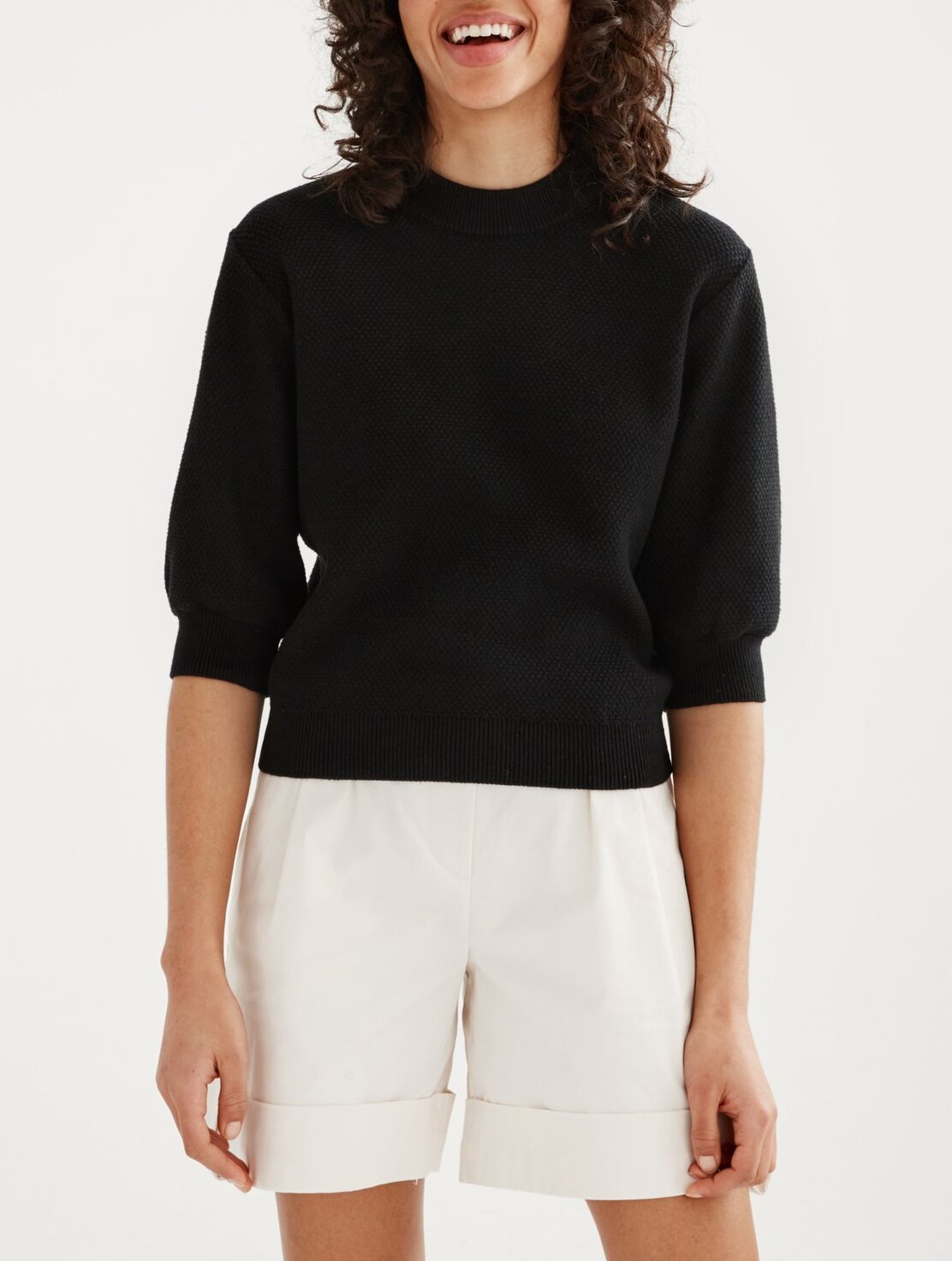 Pull manches courtes maille Aigle