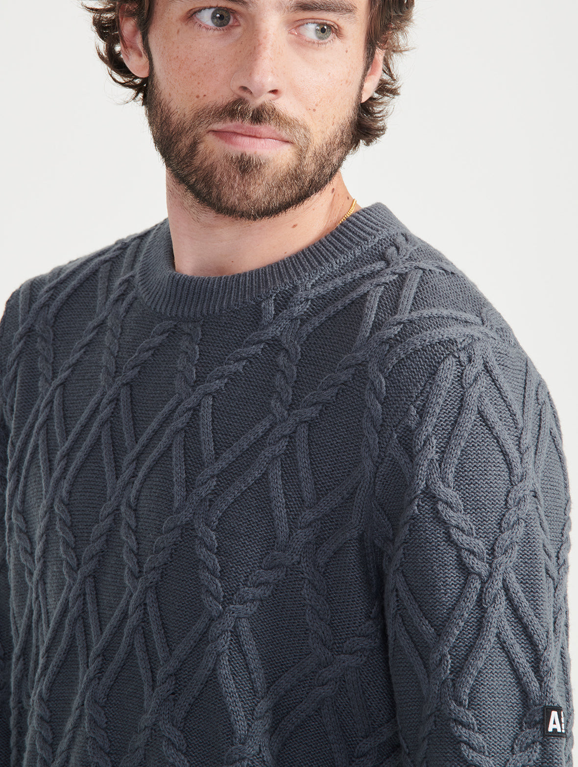 Pull col rond torsadé Aigle