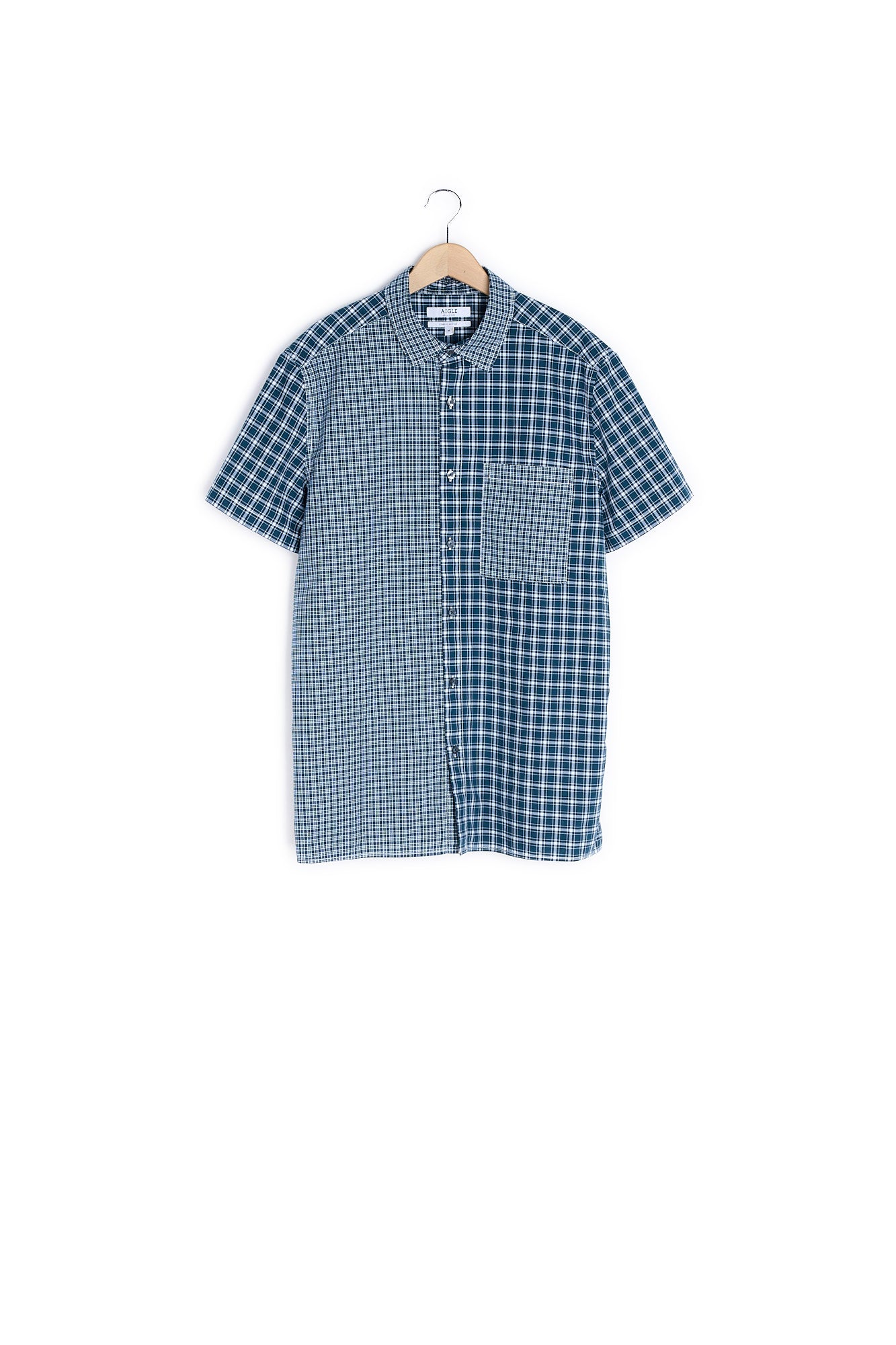 Chemise en coton à manches courtes Aigle