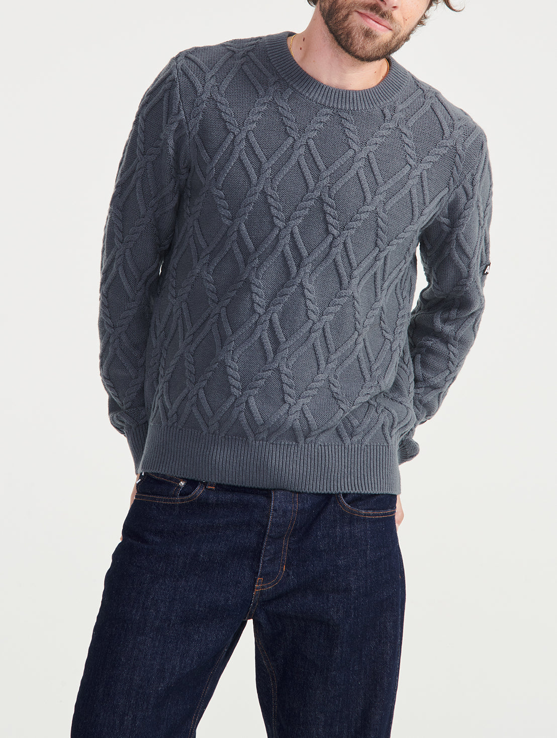 Pull col rond torsadé Aigle