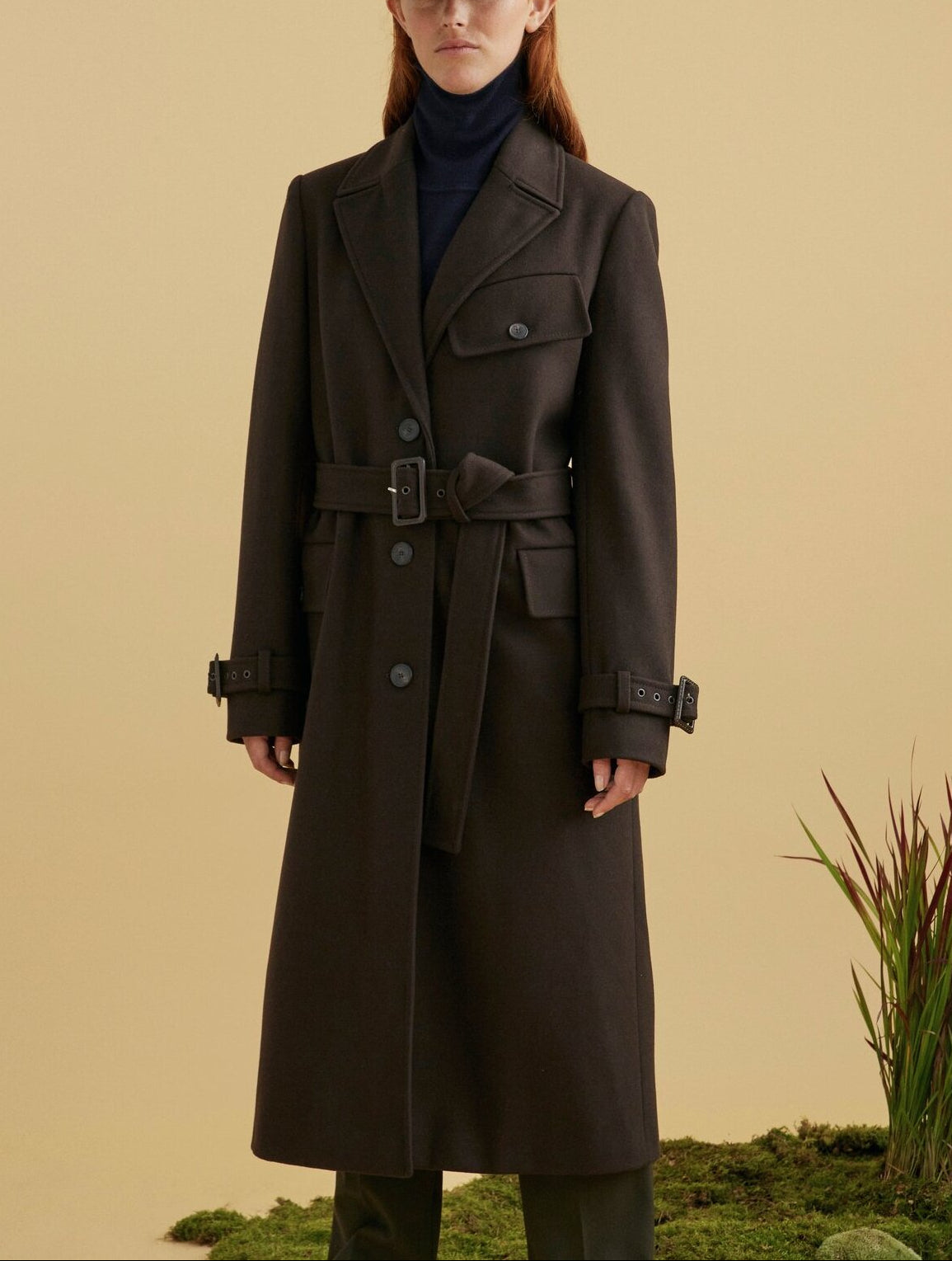 Manteau croisé en lainage Aigle