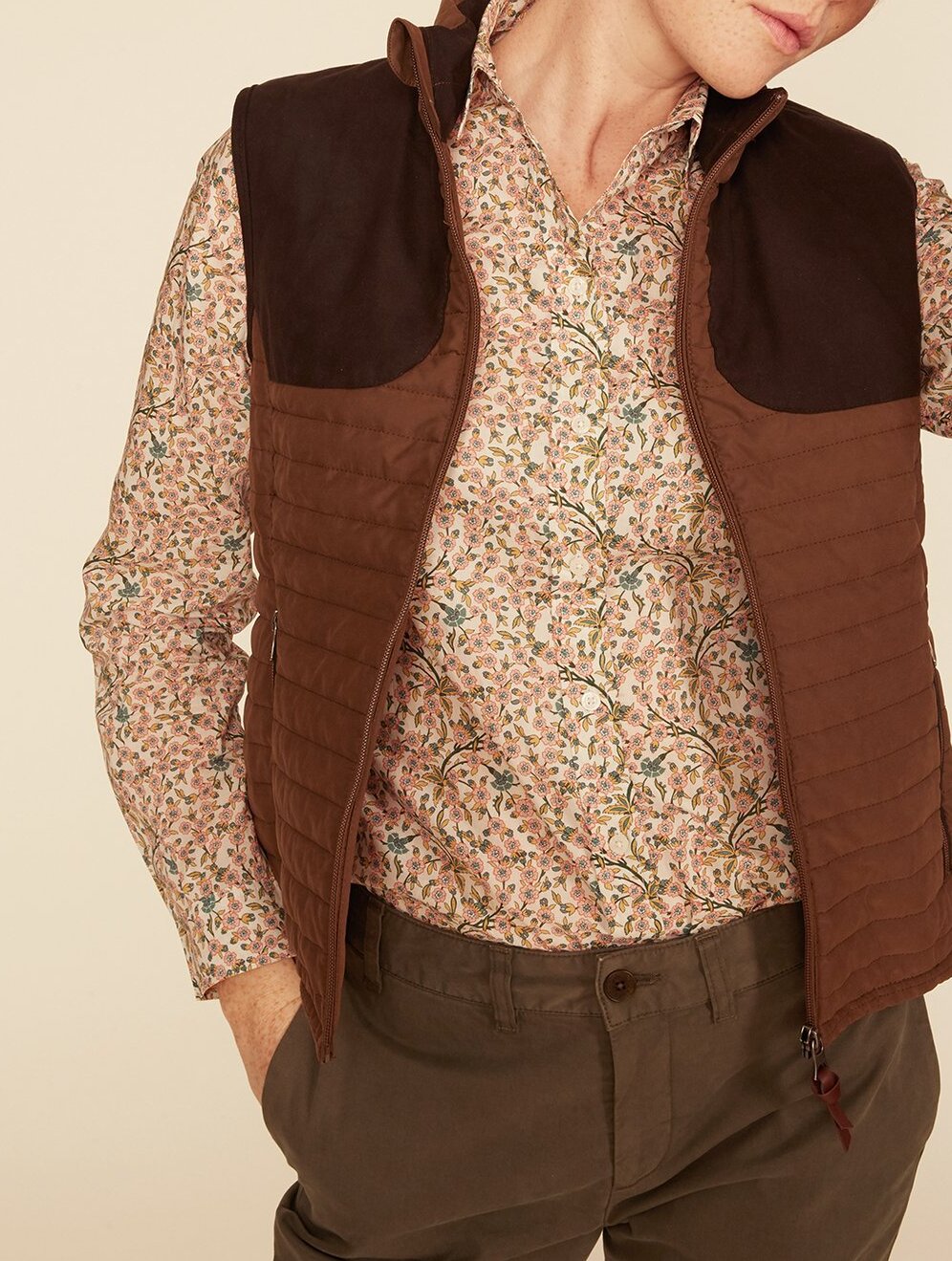 Gilet matelassé esprit chasse Aigle