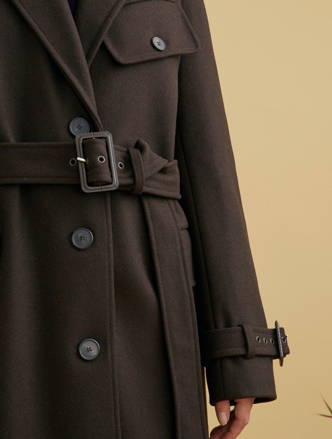 Manteau croisé en lainage Aigle