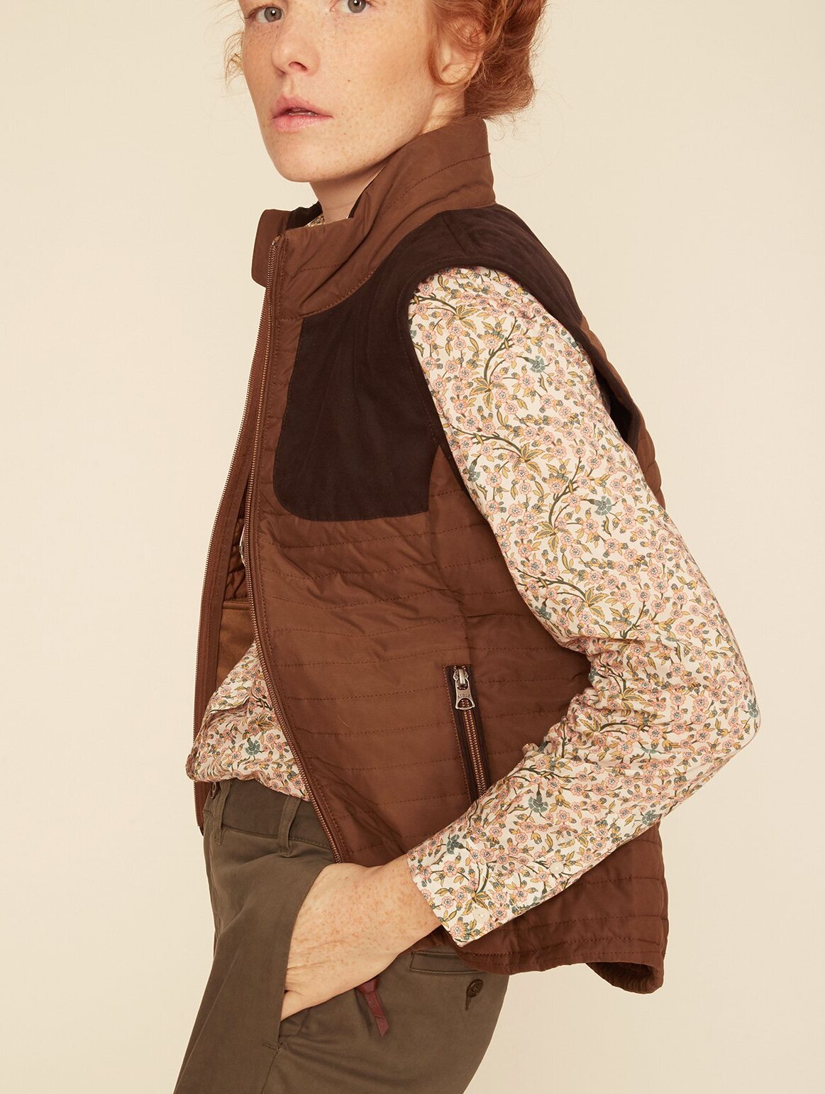 Gilet matelassé esprit chasse Aigle