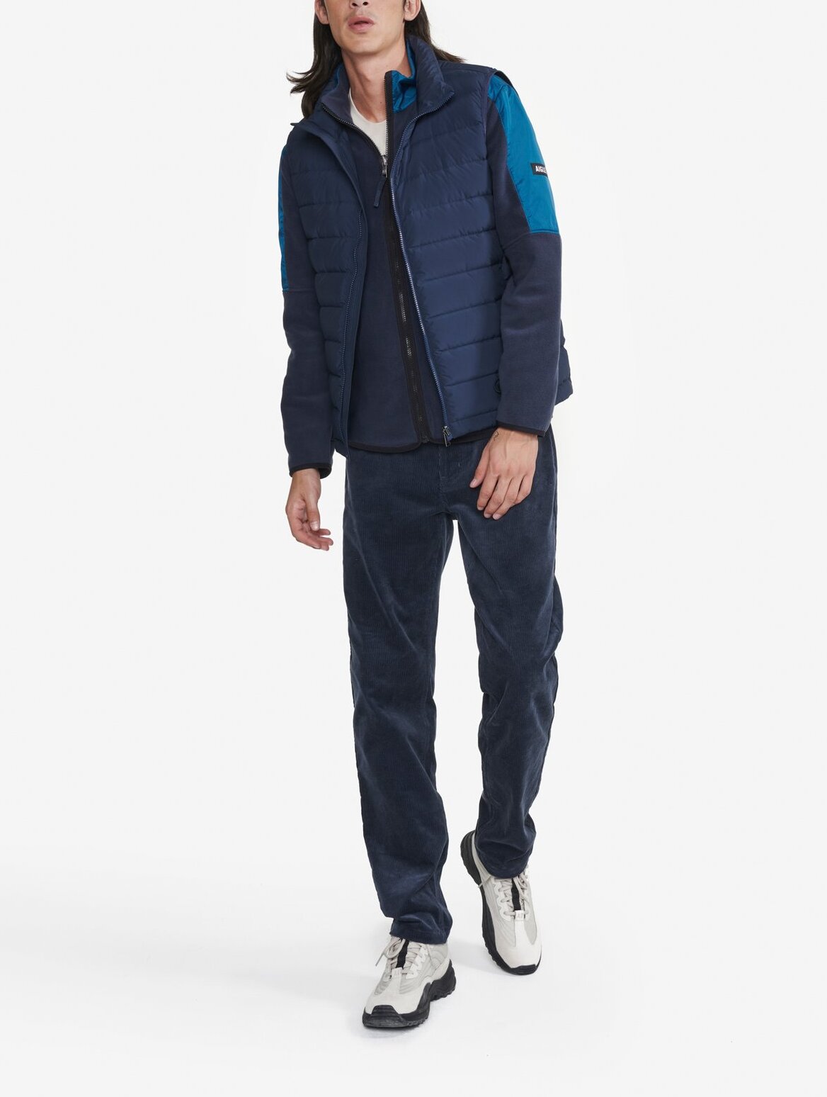 Doudoune courte T-KIT sans manche déperlante avec matelassage en duvets et plumes Homme Aigle