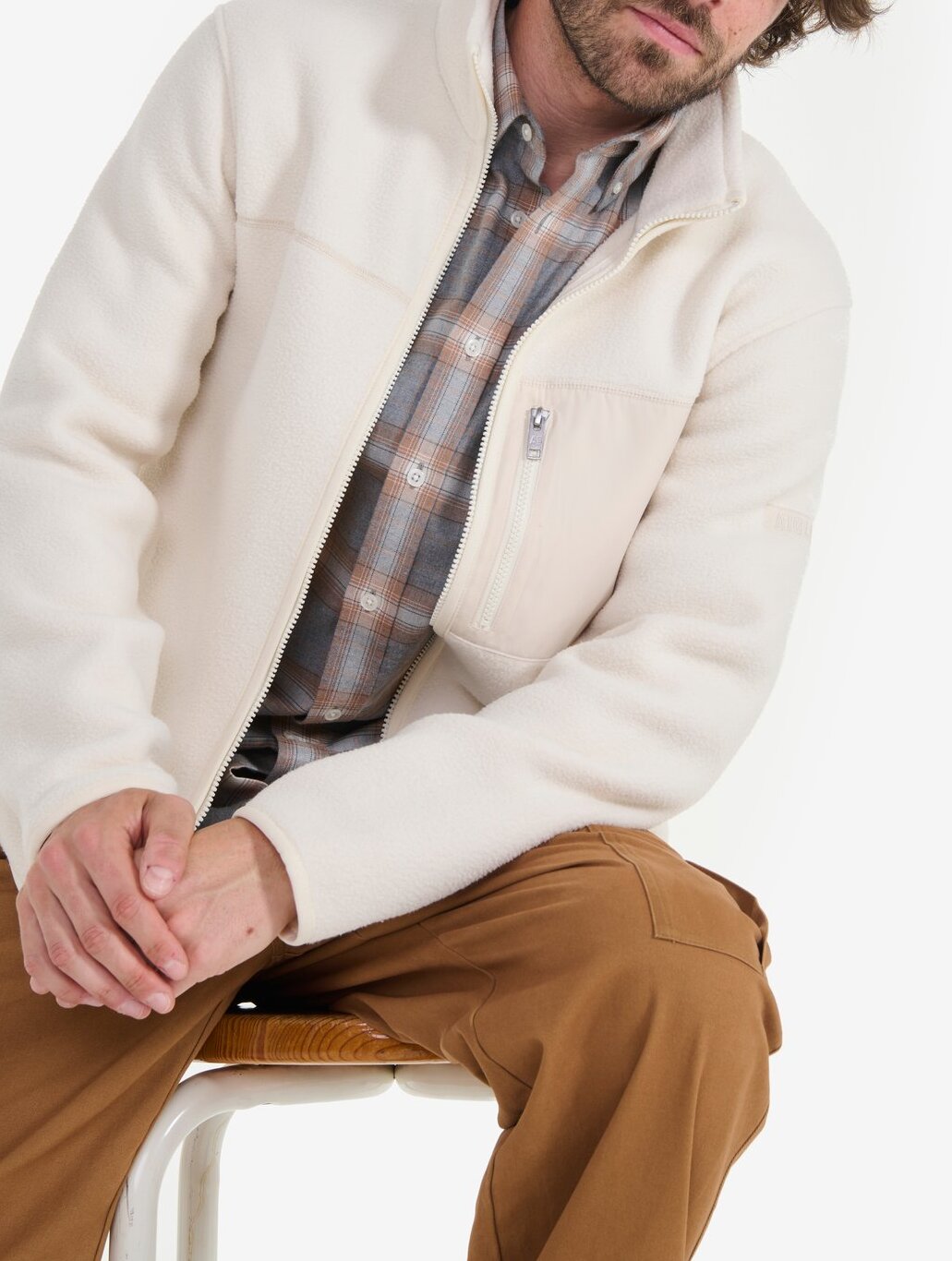 Polaire en sherpa T-KIT avec fermeture éclair  Homme Aigle