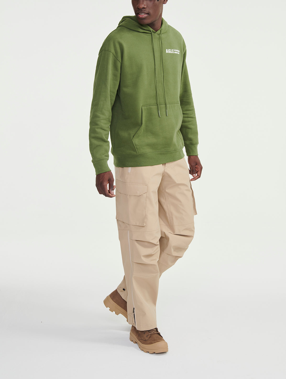 Sweatshirt brossé à capuche Aigle