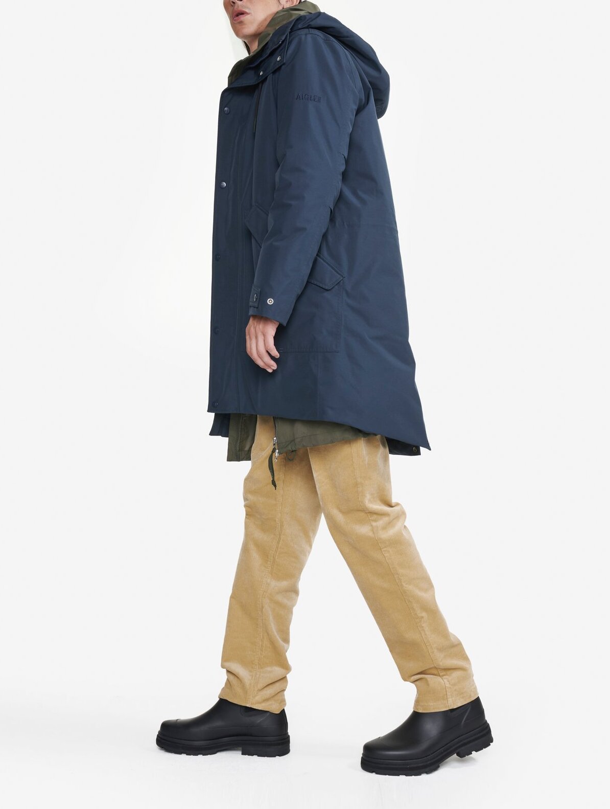 Parka longue GORE-TEX ouate Dupont Sorona® avec capuche Homme Aigle