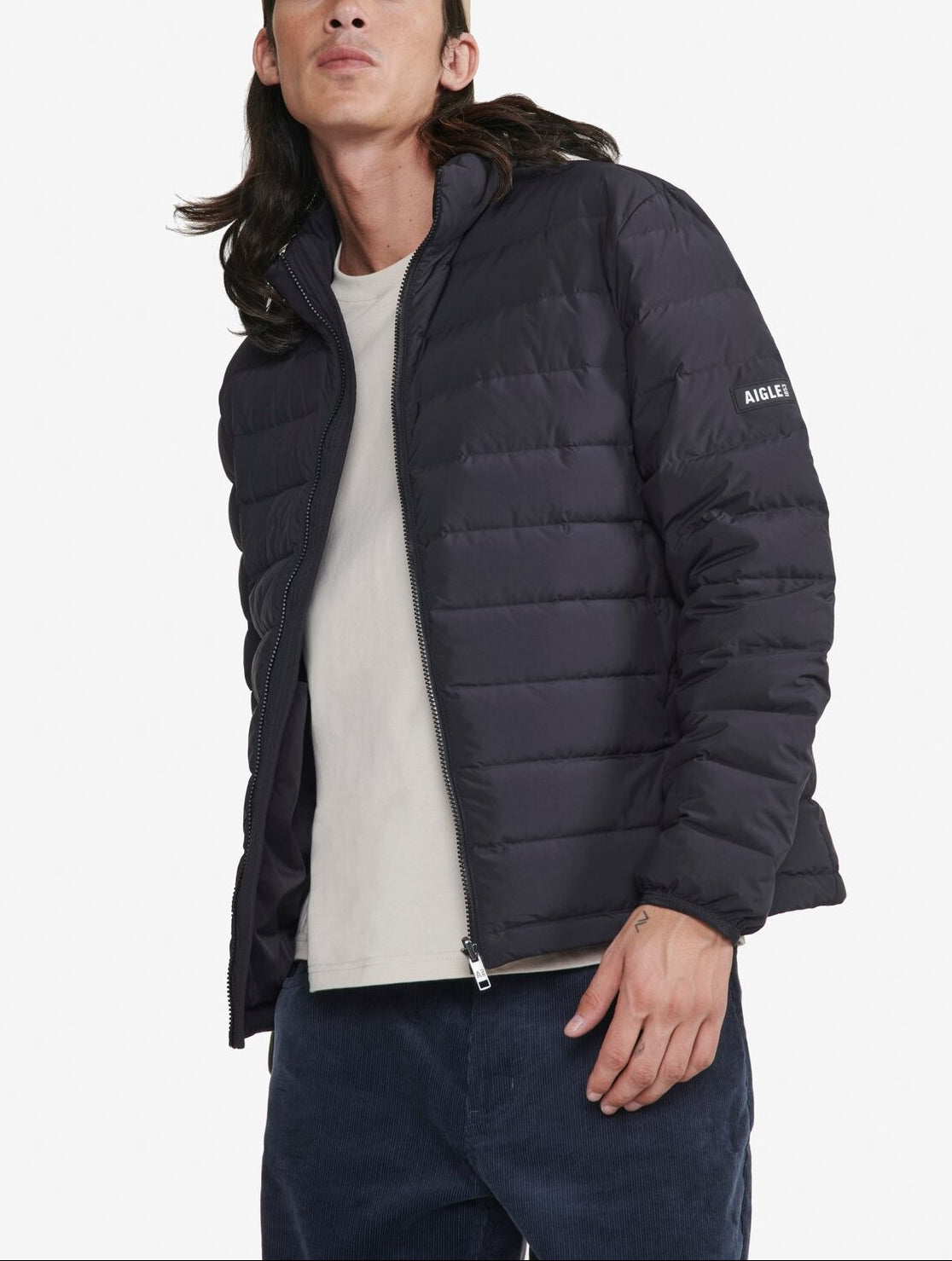 Doudoune courte T-KIT déperlante avec matelassage en duvets et plumes Homme Aigle