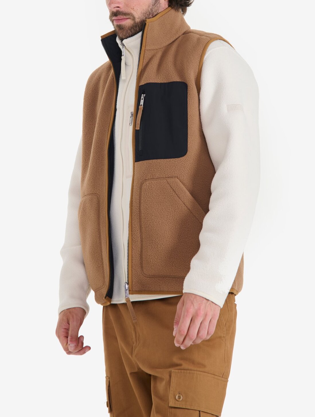 Polaire sherpa T-KIT réversible sans manche  Homme Aigle
