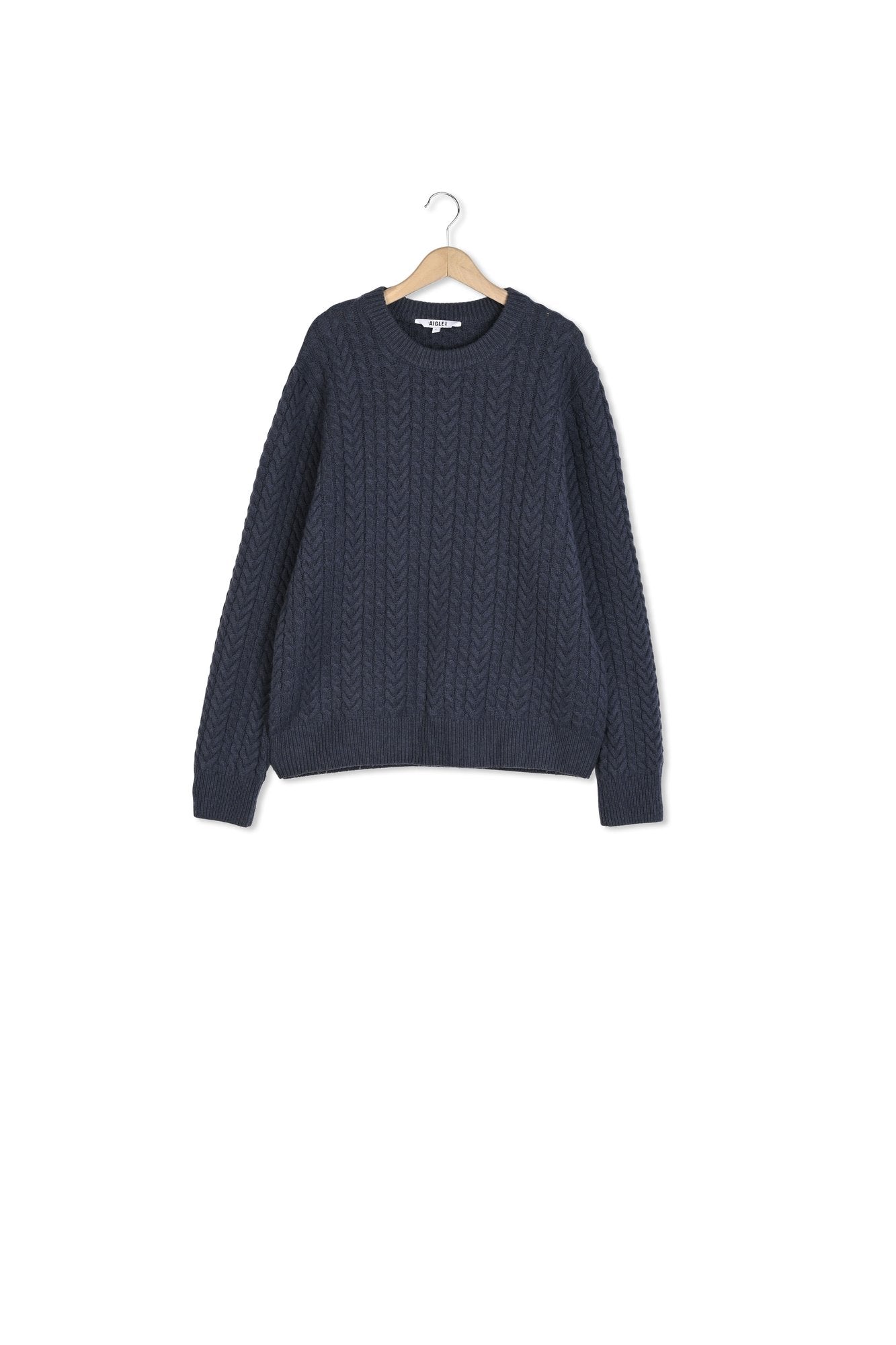 Pull torsadé col rond   Homme Aigle