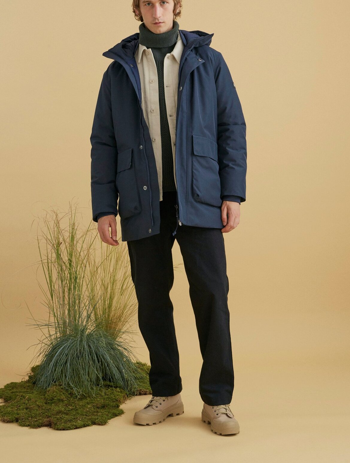 Parka longue GORE-TEX ouate Dupont Sorona® à capuche  Homme Aigle