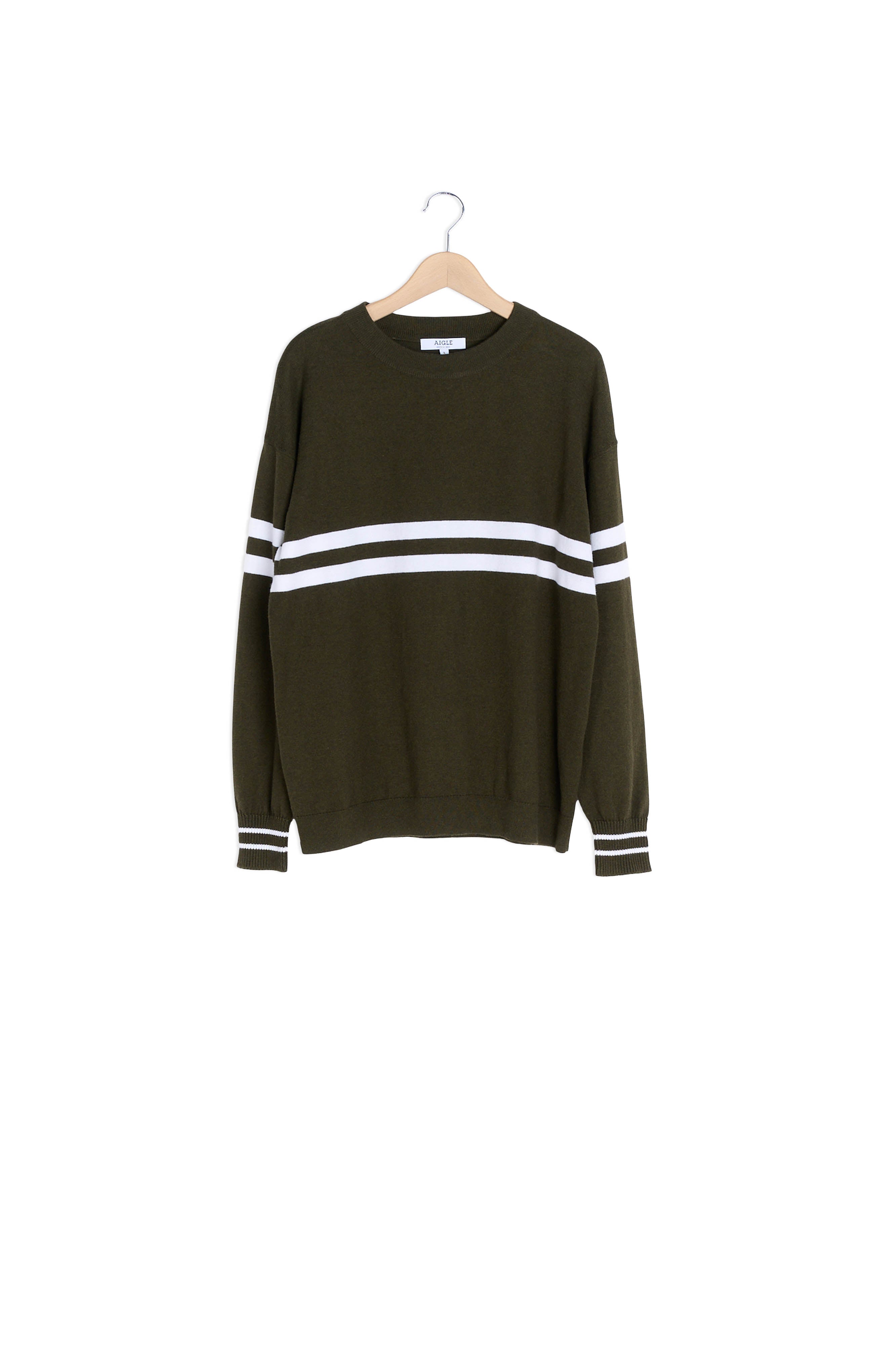 Pull col rond en coton Aigle