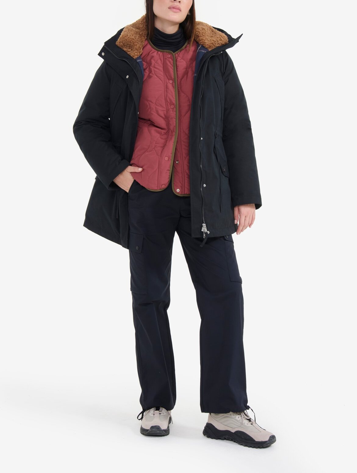 Parka très chaude imperméable MTD® mi-longue Femme Aigle