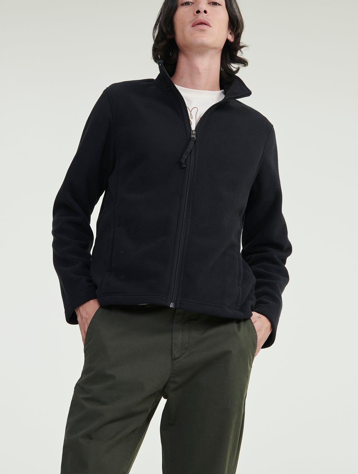 Polaire microfibre à fermeture éclair Aigle