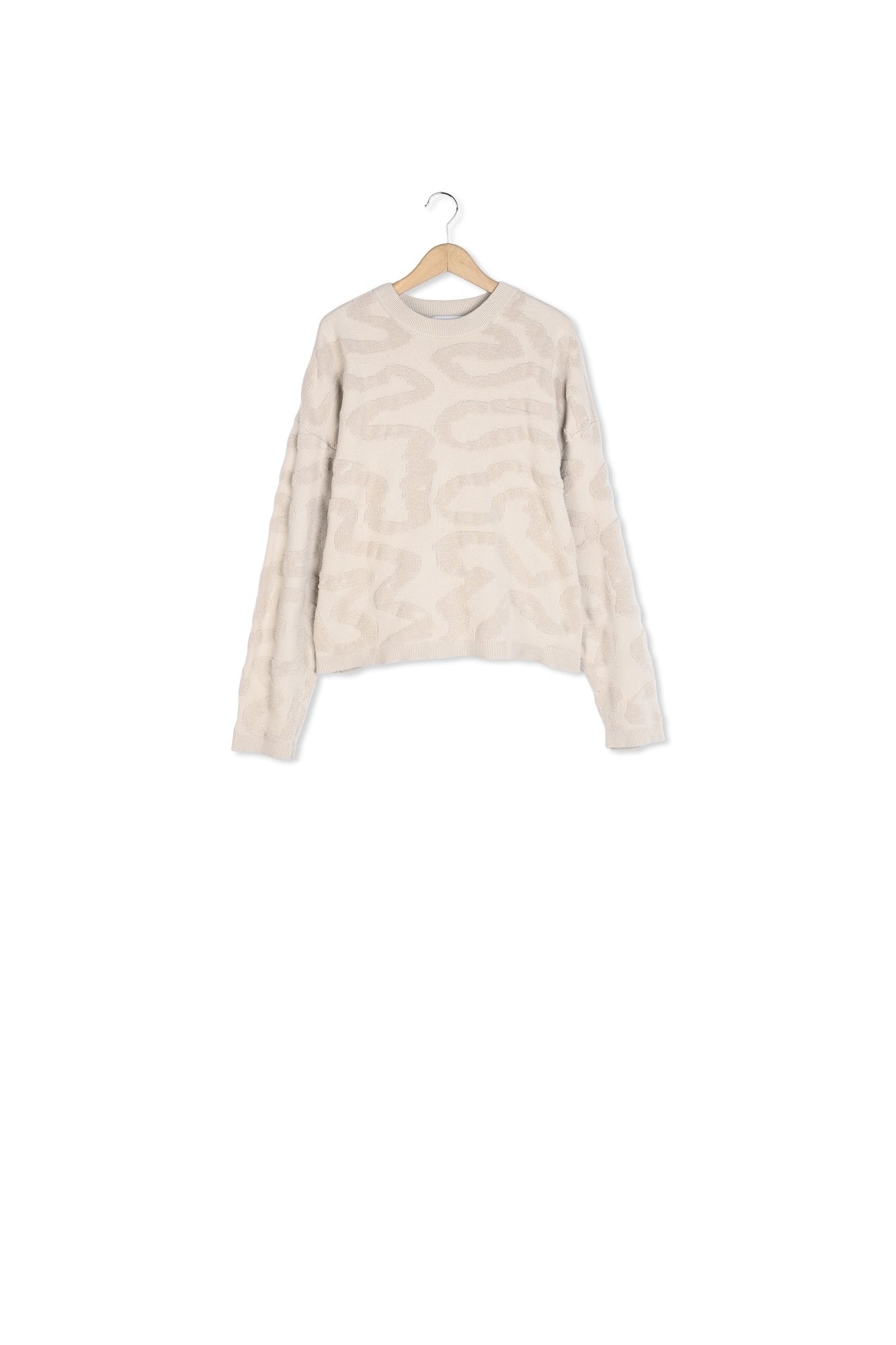 Pull col rond jacquard Aigle