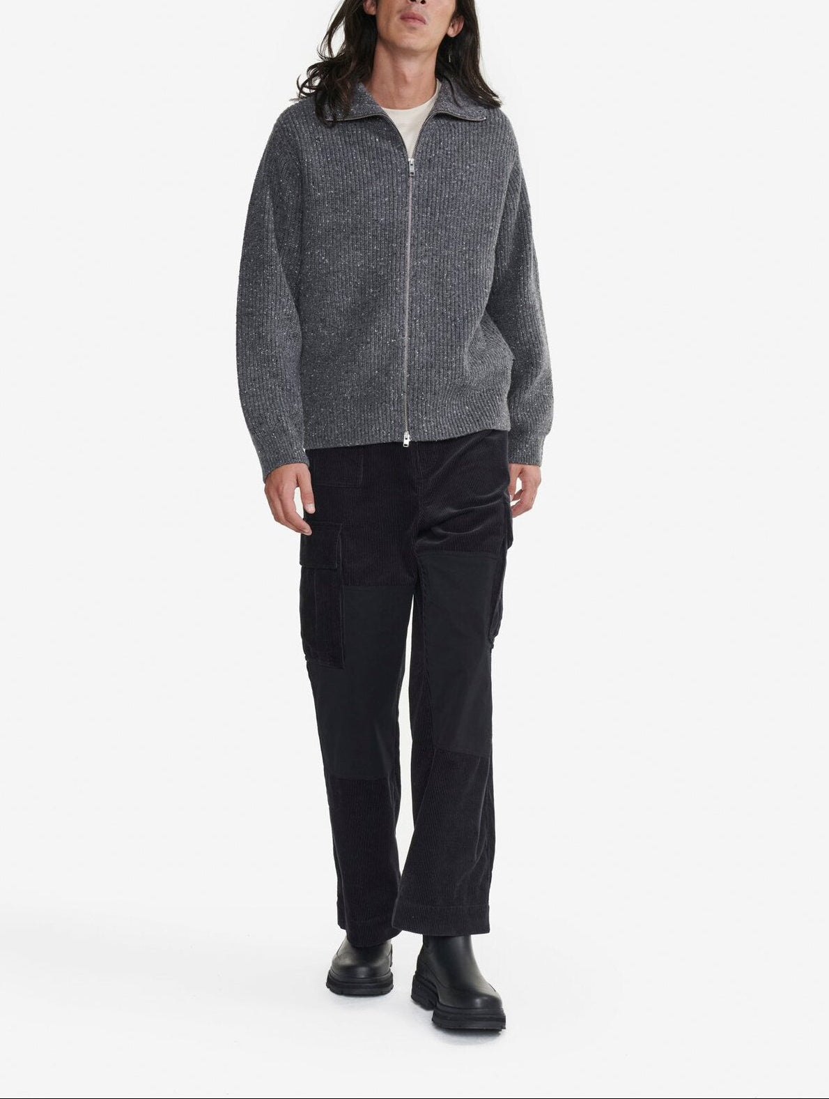 Pull col montant avec fermeture éclair Homme Aigle