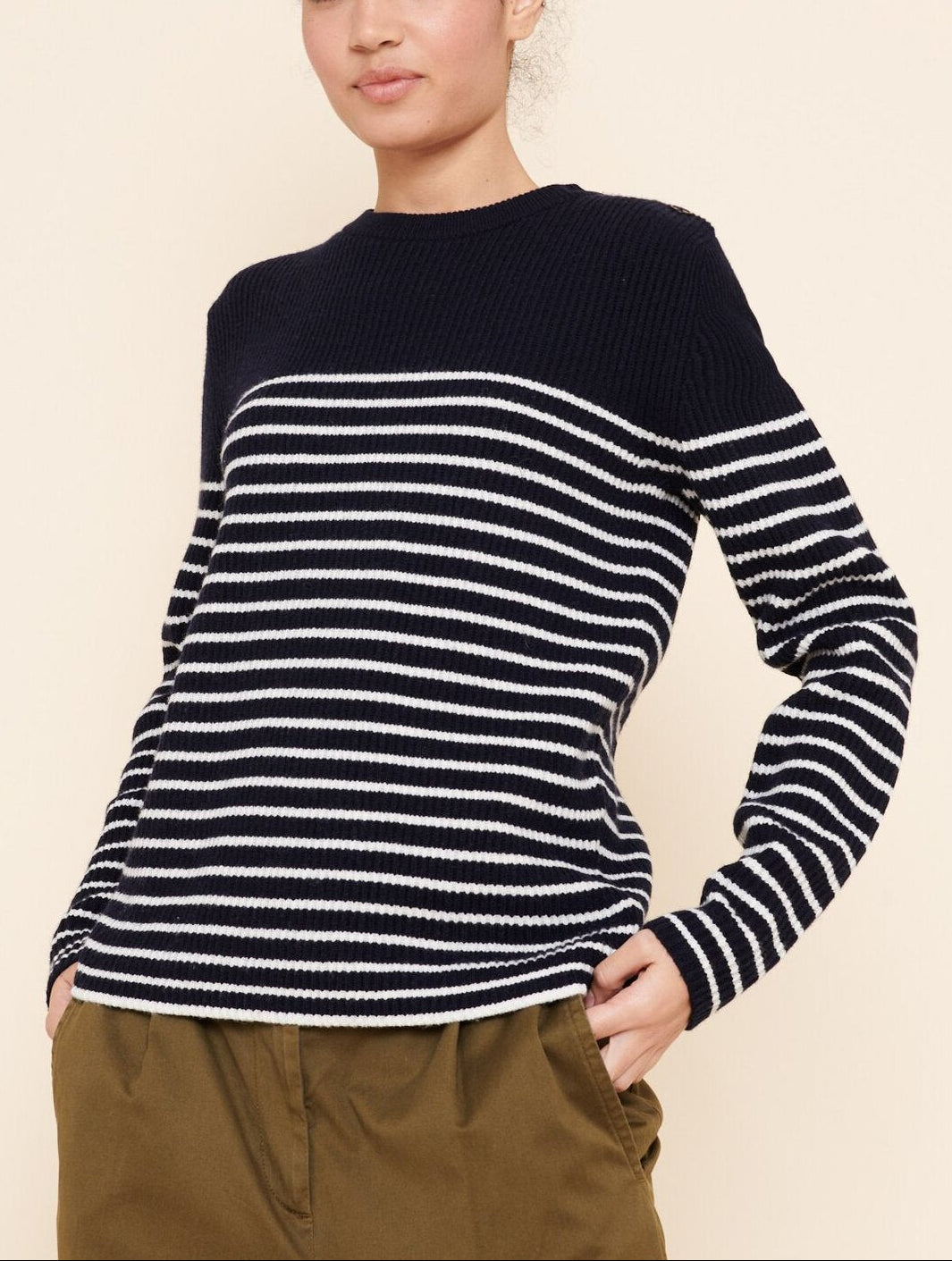 Pull marinière en laine Aigle