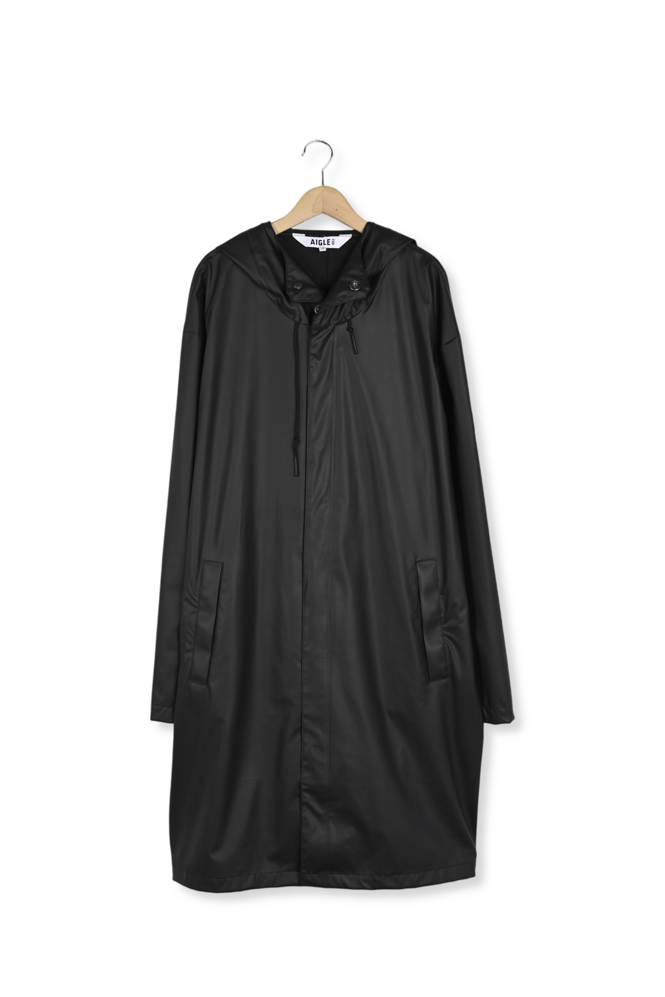 Parka longue matière waterproof à capuche Aigle