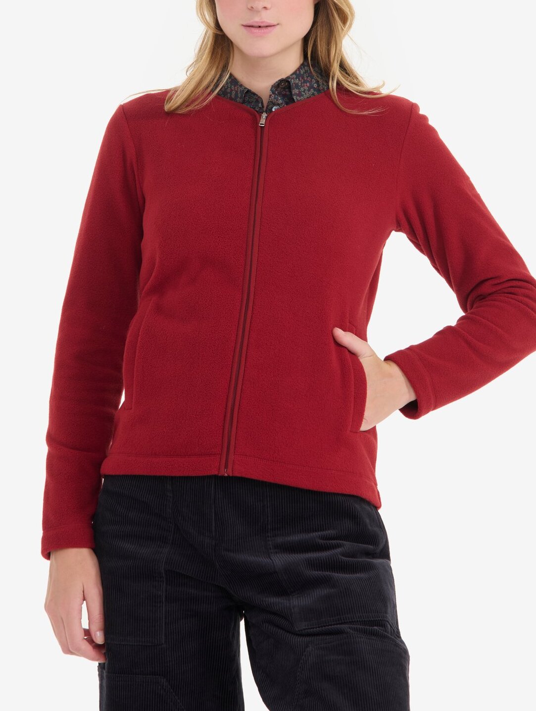 Veste micro-polaire légère et chaude sans col Femme Aigle