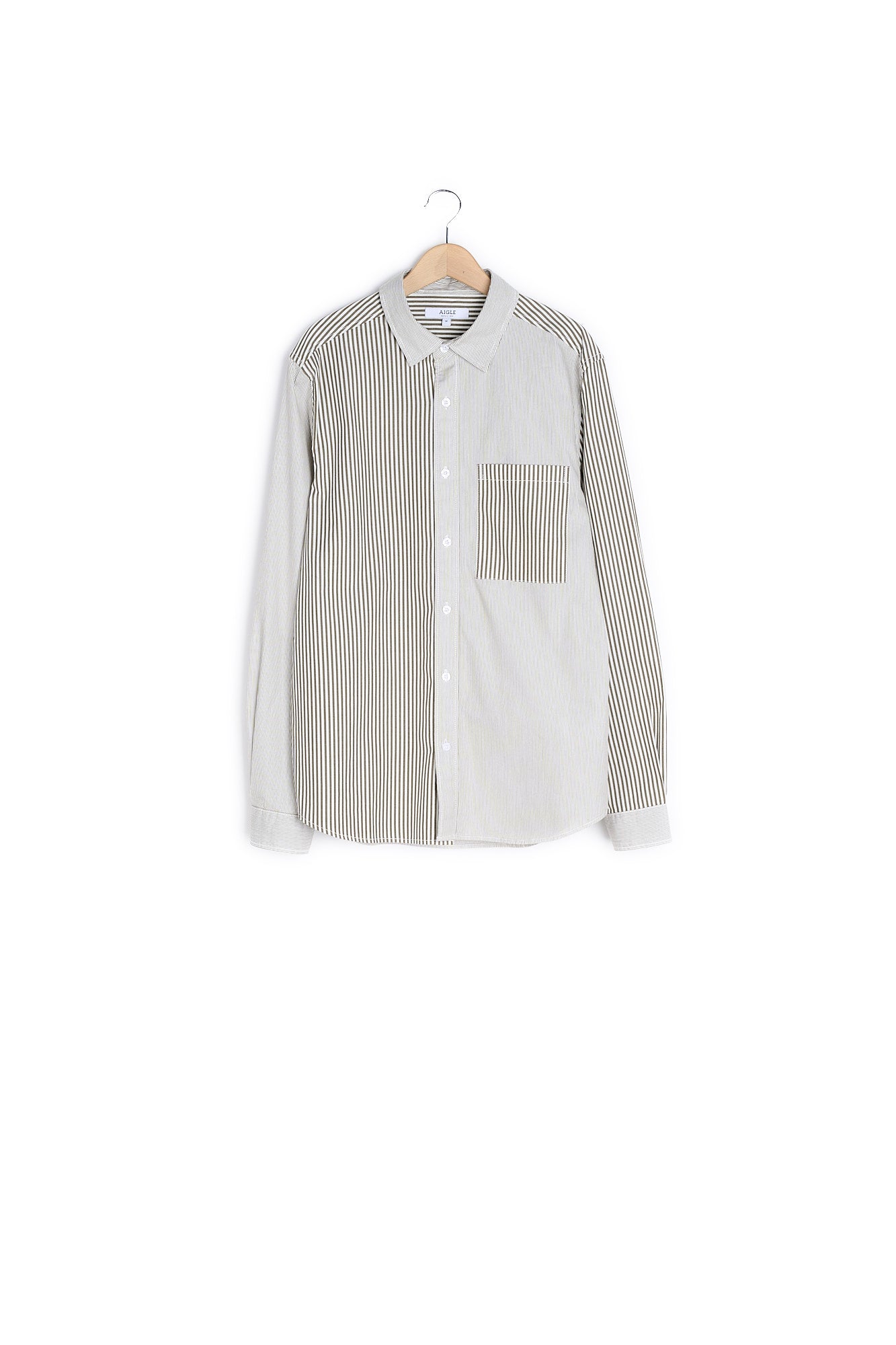 Chemise bicolore à rayures Aigle
