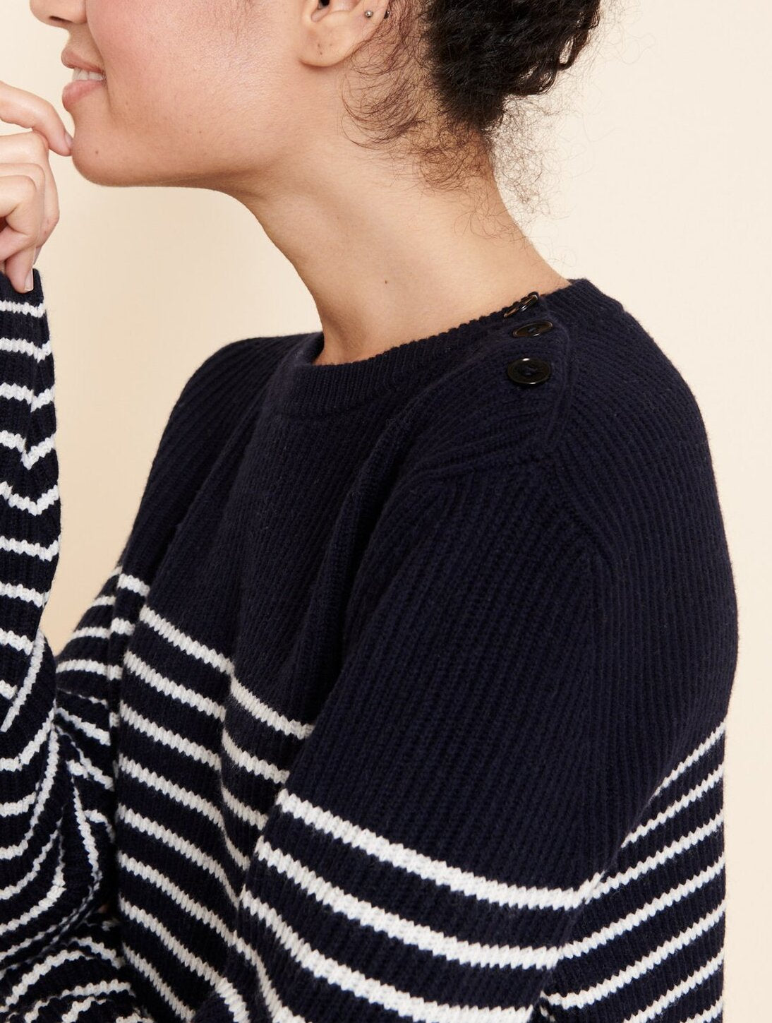 Pull marinière en laine Aigle