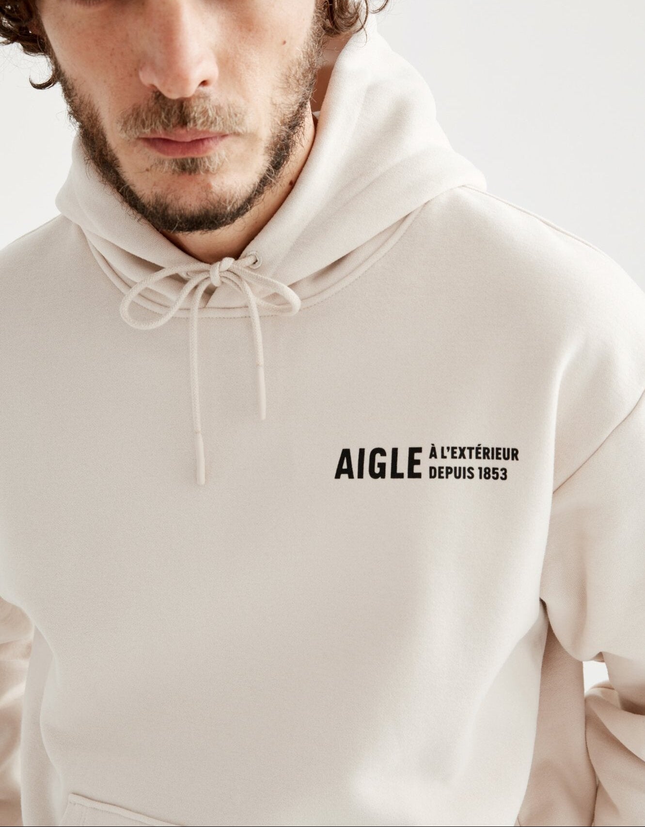 Sweatshirt brossé à capuche Aigle