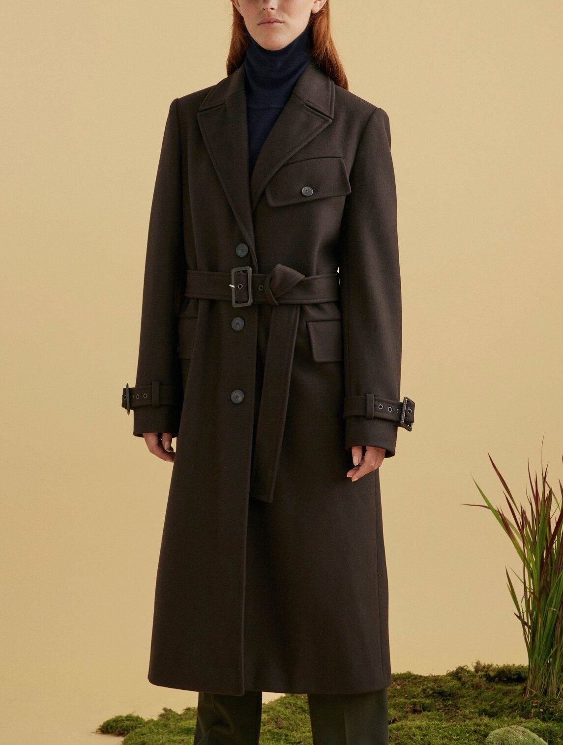 Manteau croisé en lainage Aigle