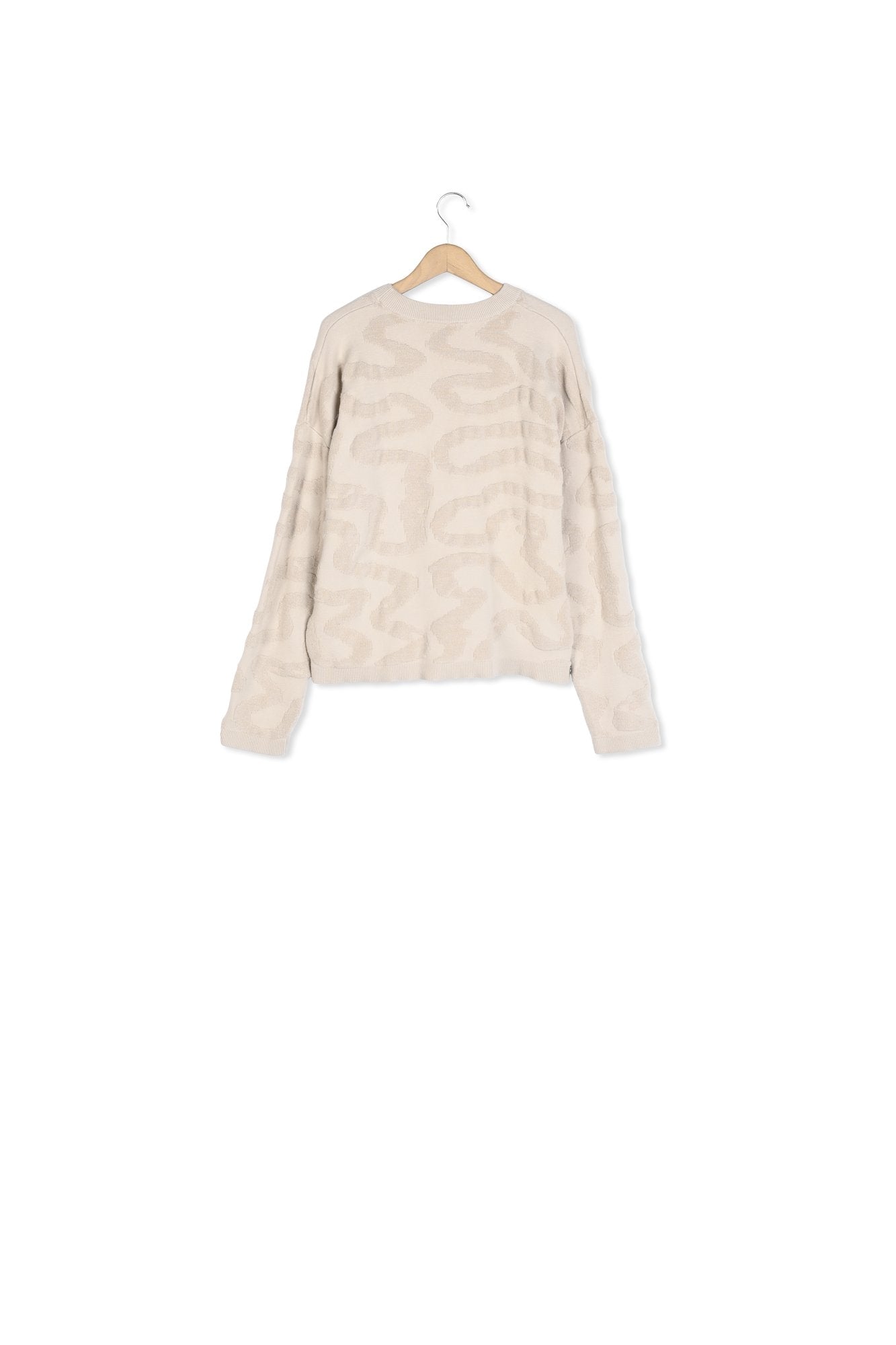 Pull col rond jacquard Aigle