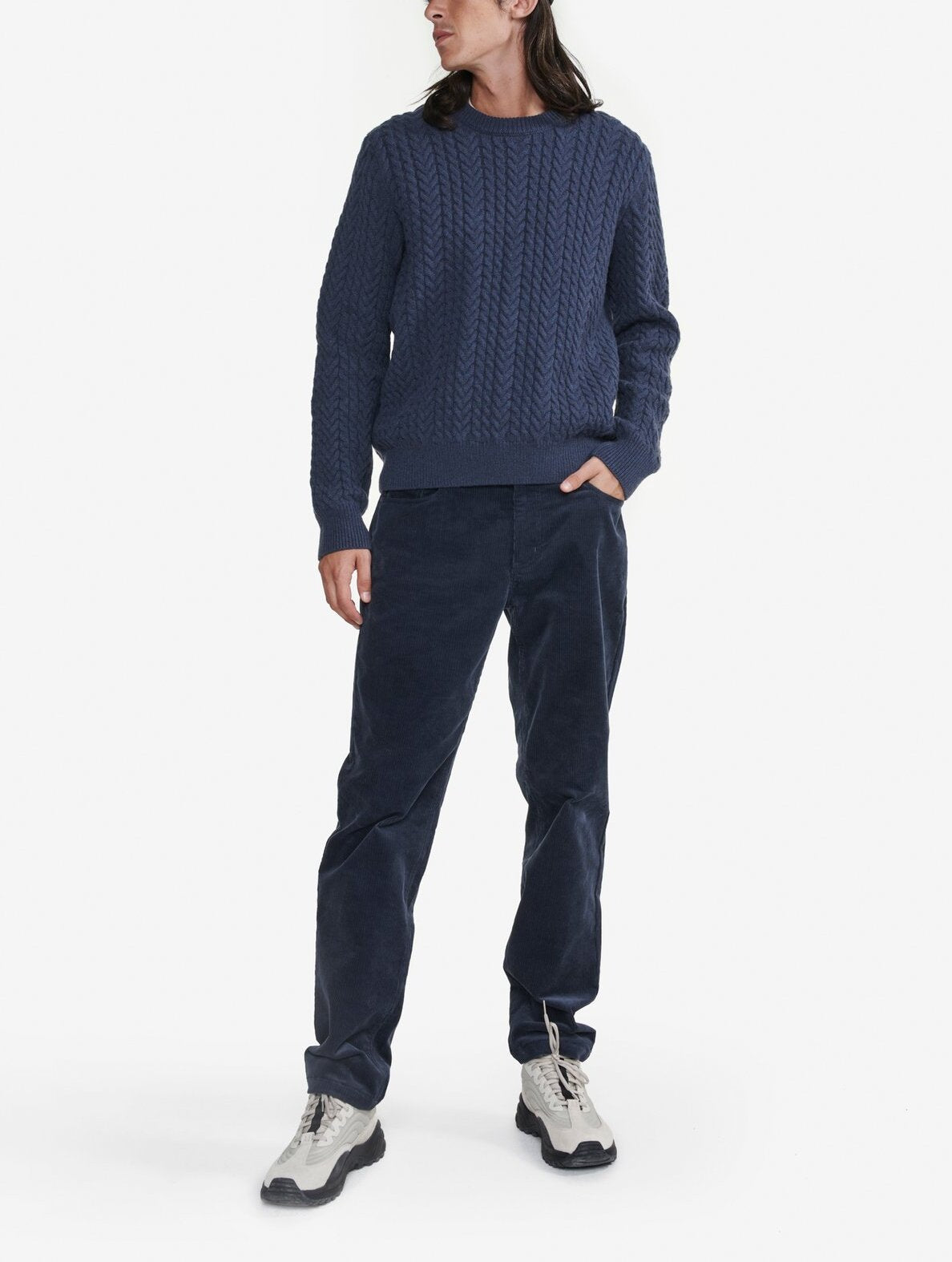Pull torsadé col rond   Homme Aigle