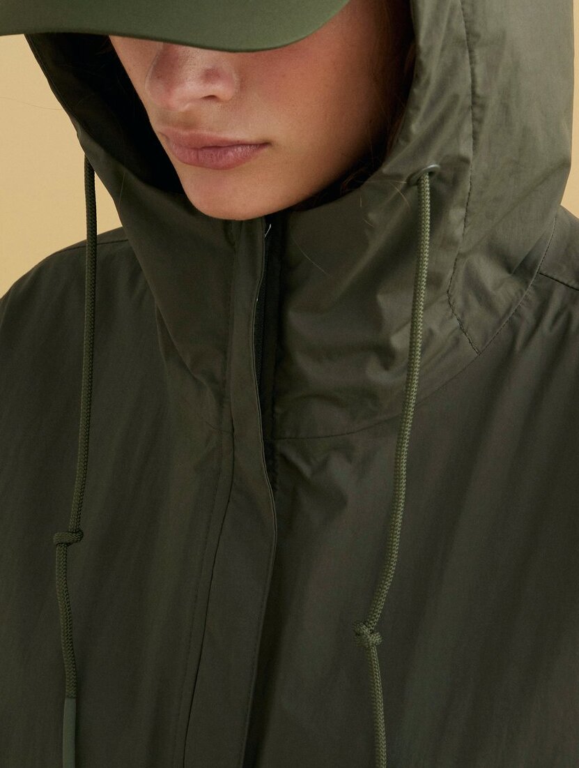 Parka longue MTD® à capuche compactable Aigle