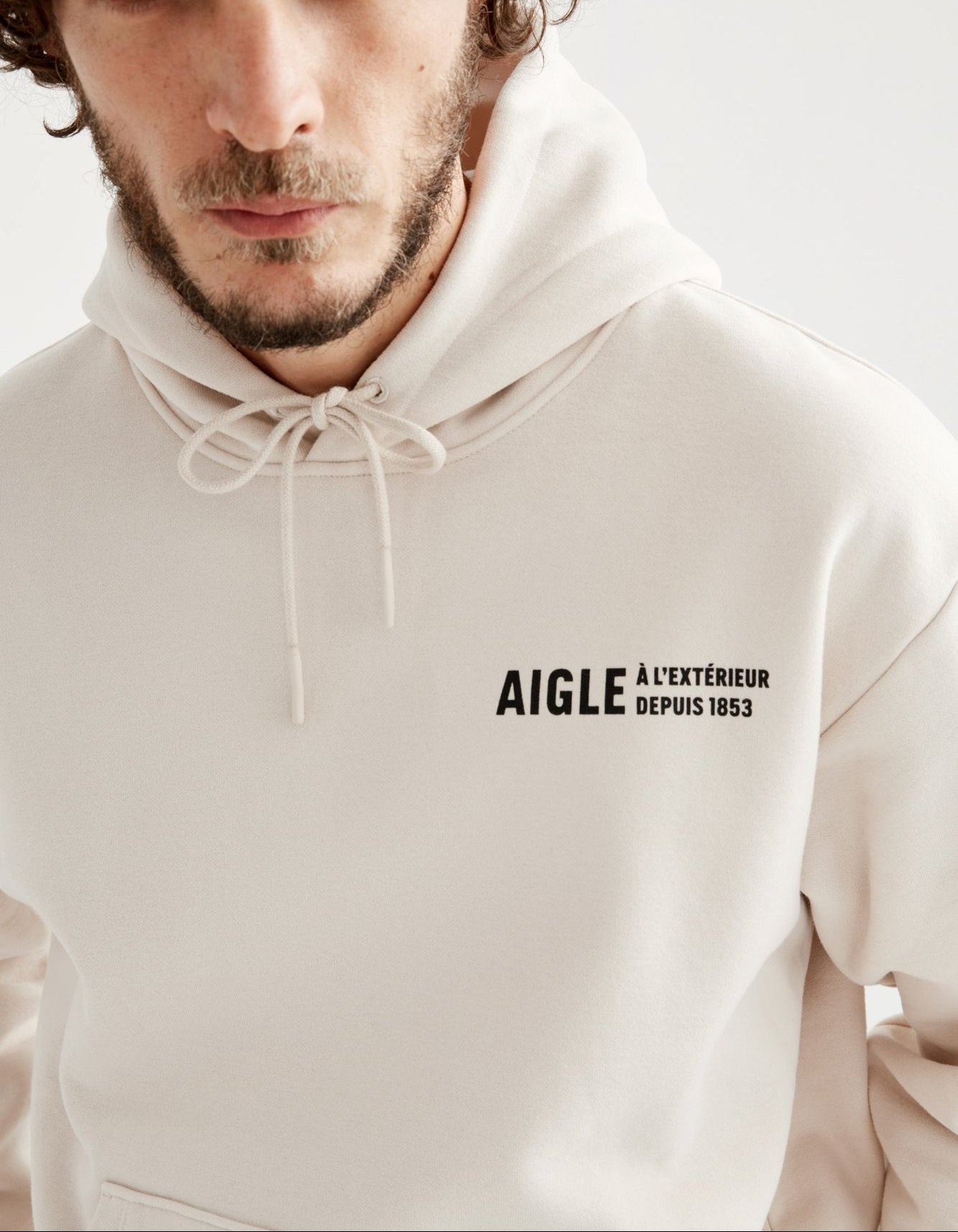 Sweatshirt brossé à capuche Aigle