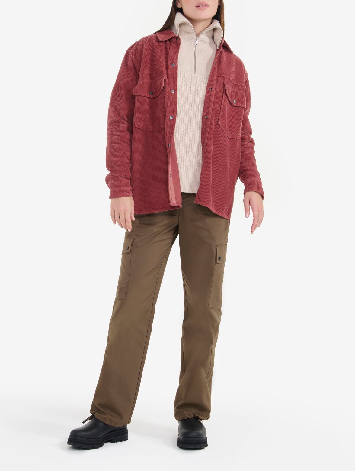 Surchemise en velours côtelé Femme Aigle