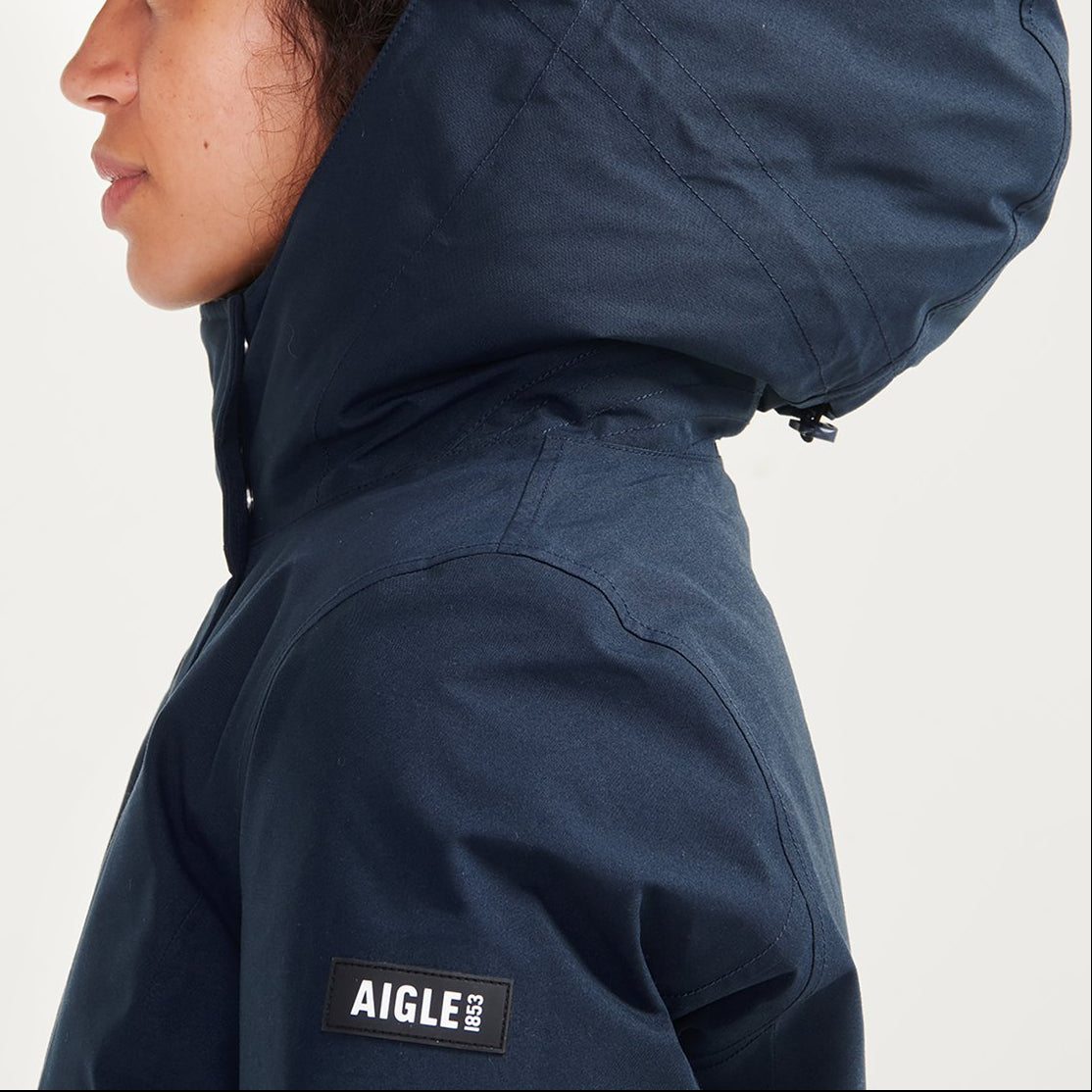 Parka très chaude mi-longue et ajustée GORE-TEX Femme Aigle