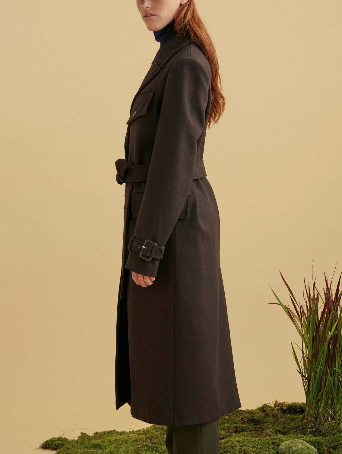 Manteau croisé en lainage Aigle