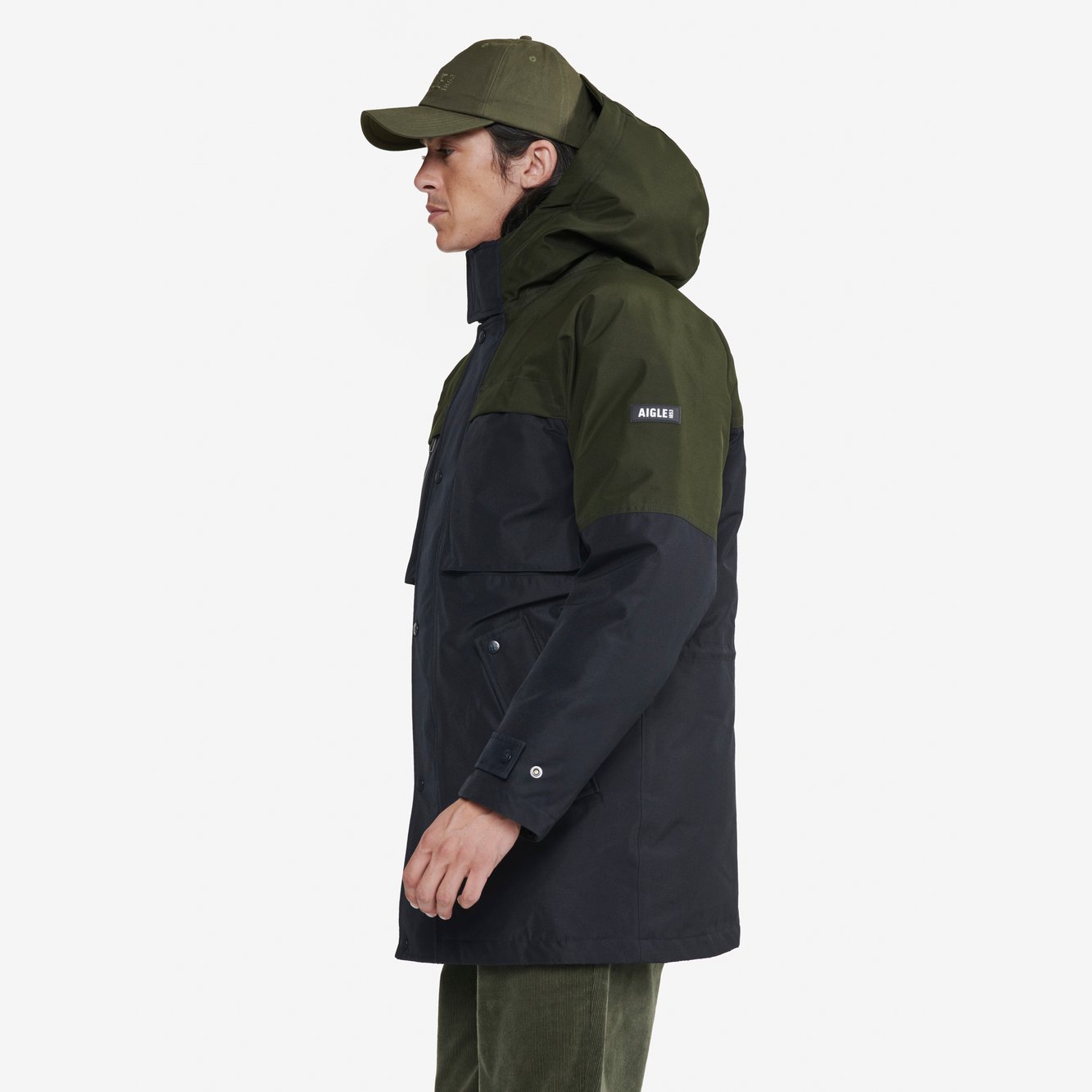 Parka longue GORE-TEX ouate Dupont Sorona® avec capuche  Homme Aigle