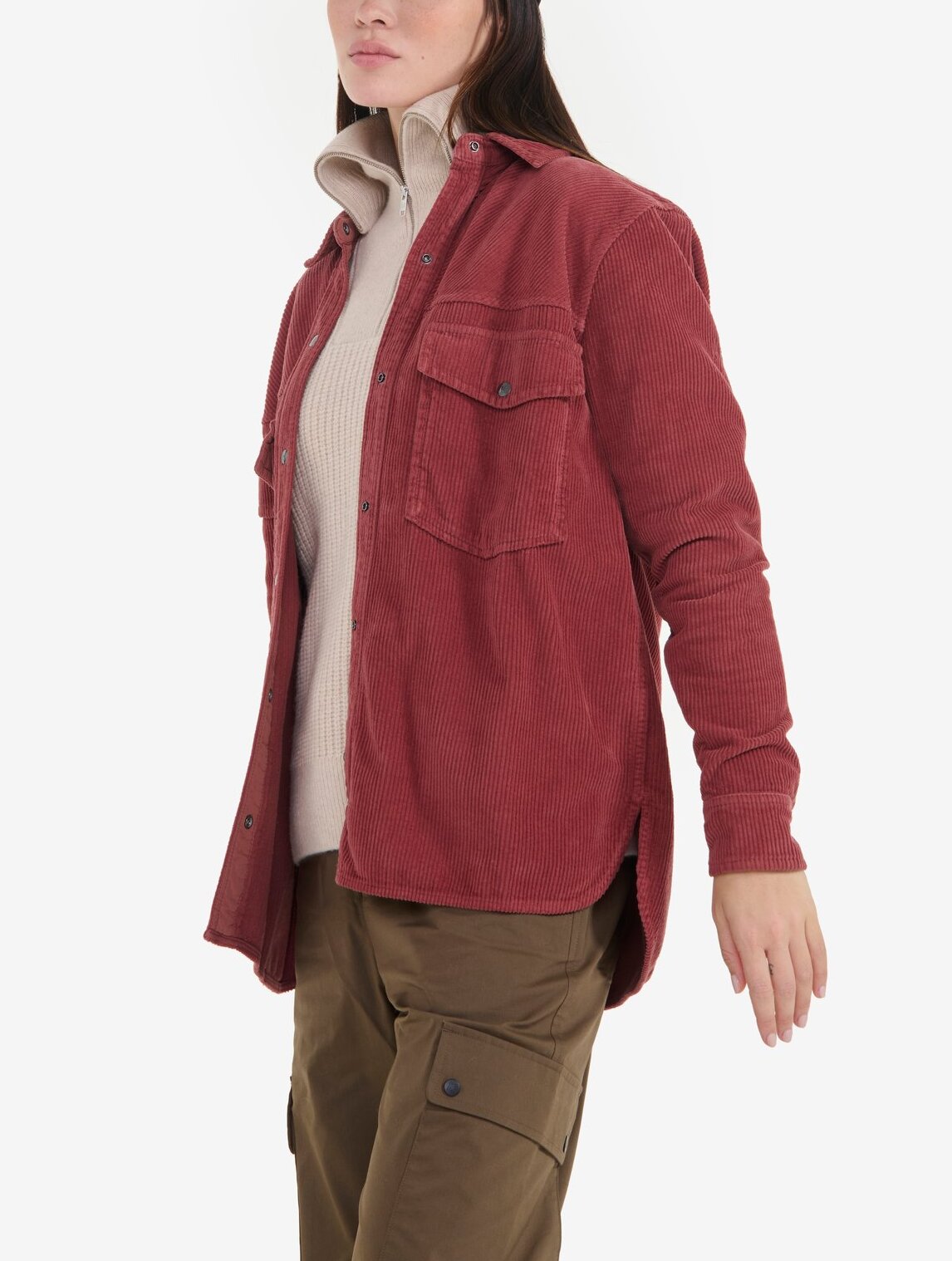 Surchemise en velours côtelé Femme Aigle